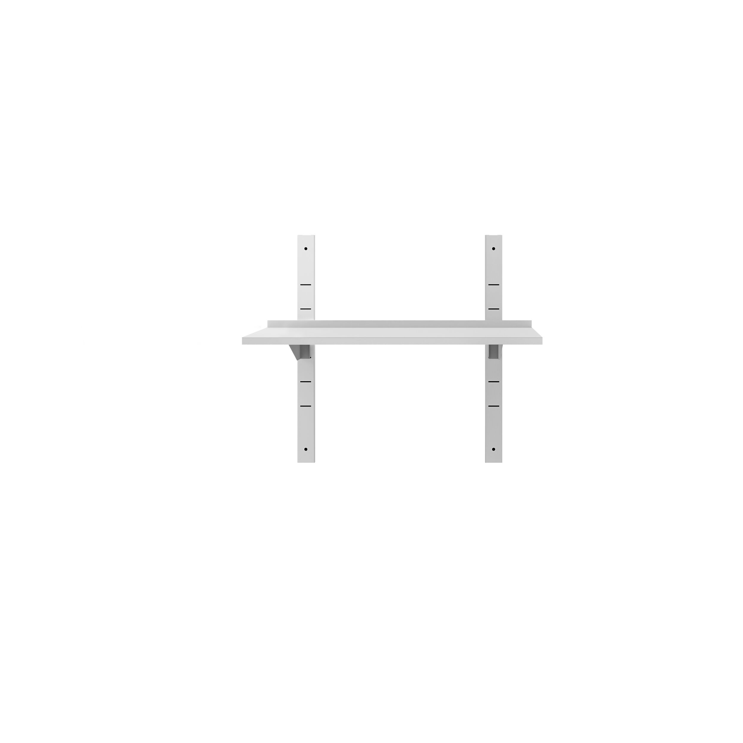Étagère murale ECO en inox - 800 × 400 mm - avec 1 étage