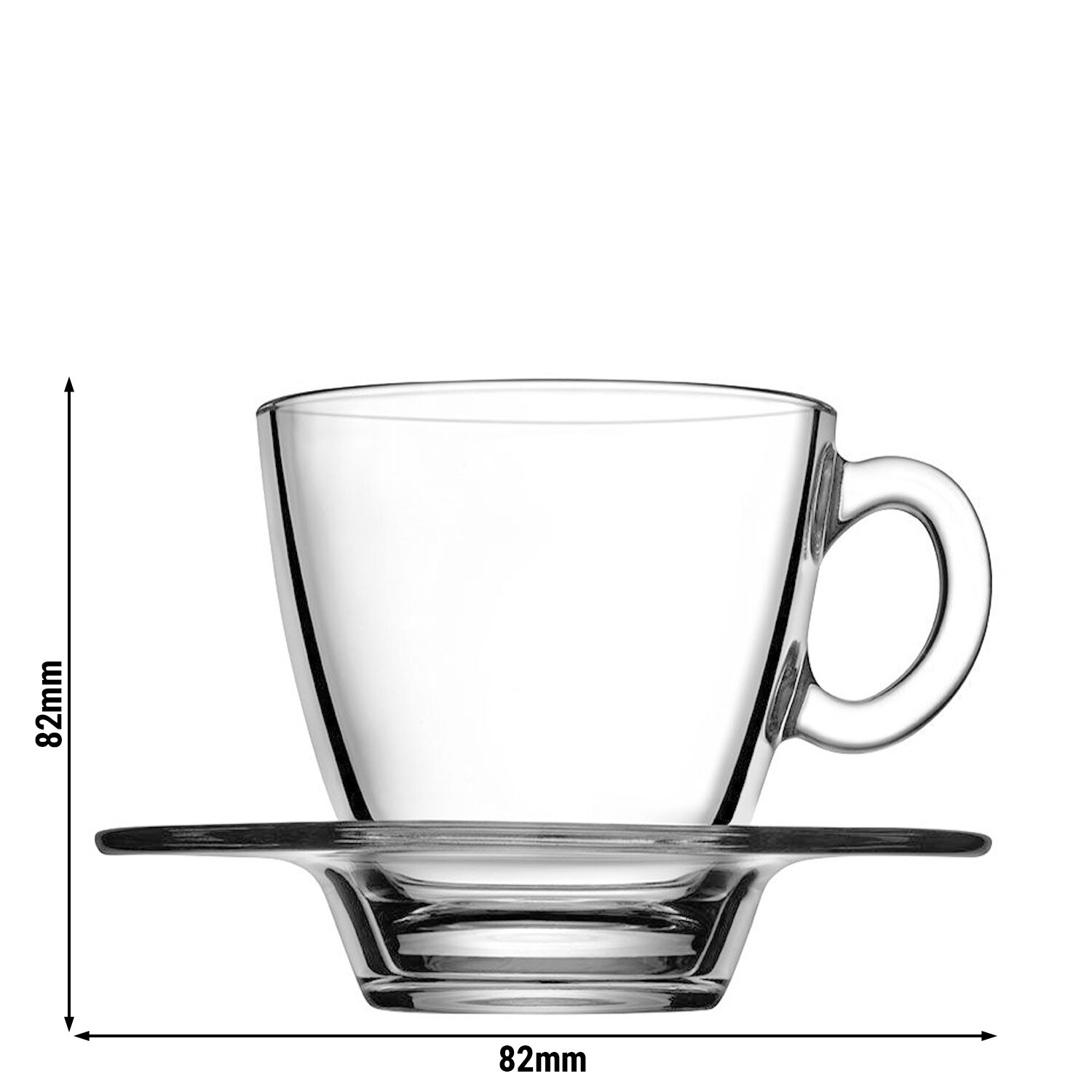 (24 pcs) Verre à thé texturé - AQUA - 210 ml