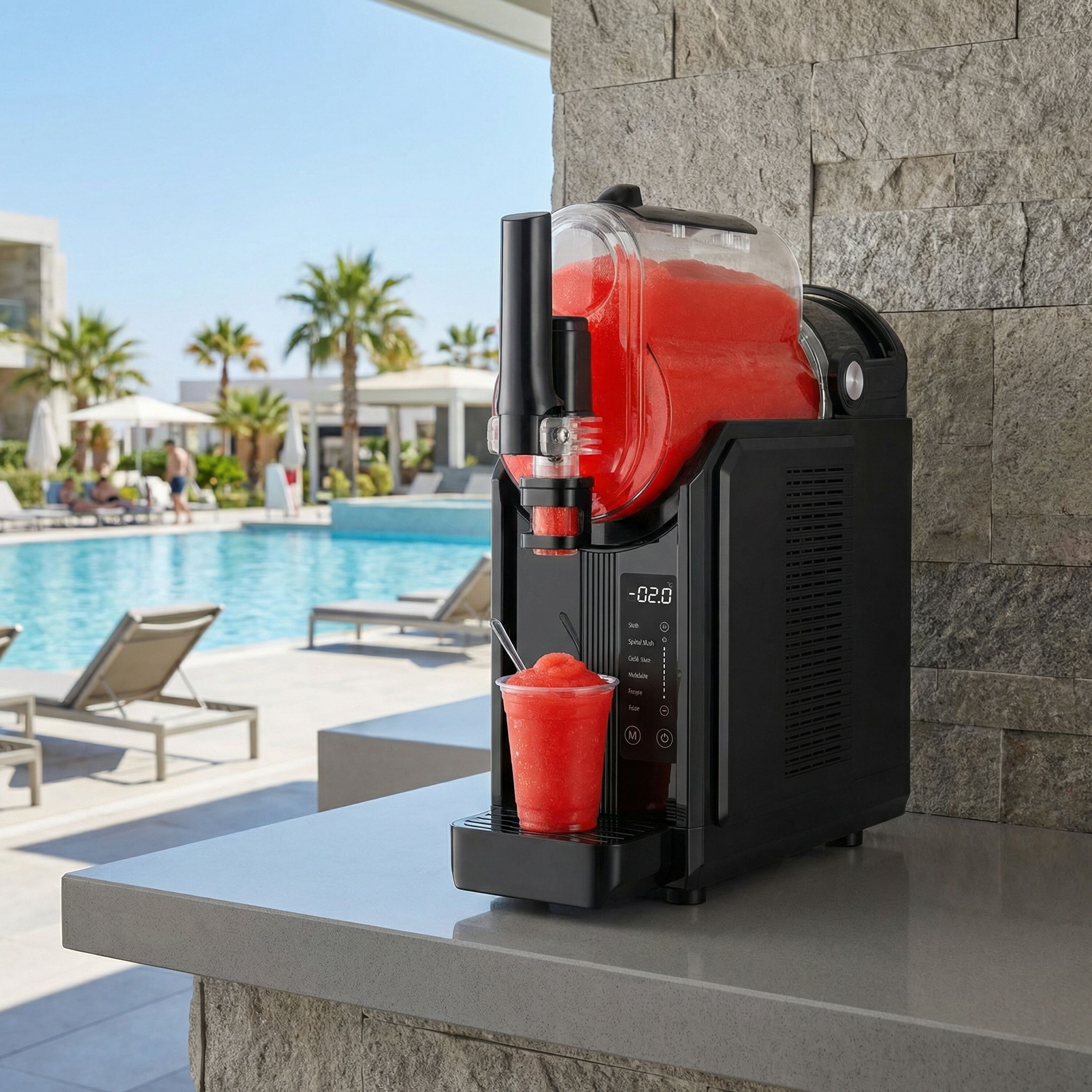 Slush-Maschine - 3 Liter - 200 Watt - Digital - Schwarz