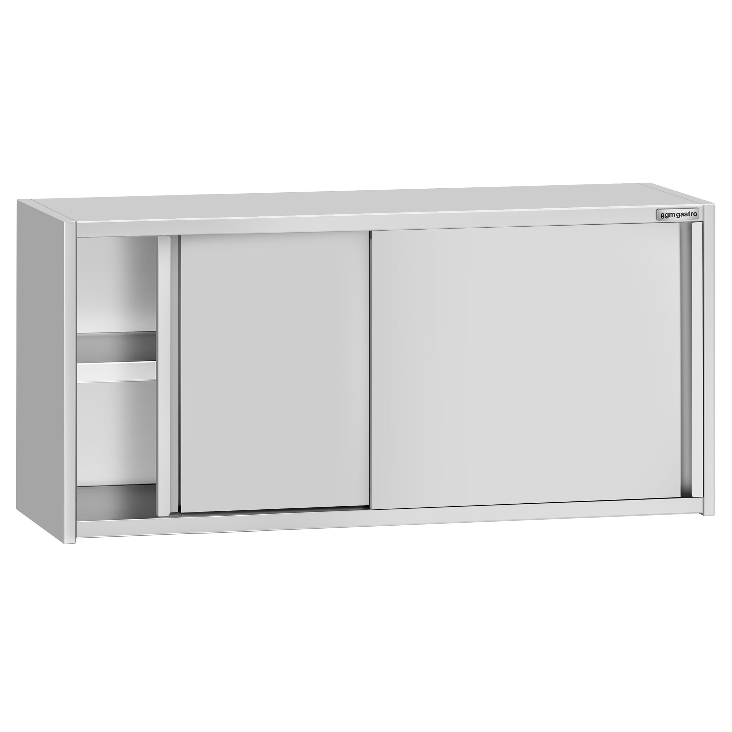 Armoire murale en acier inoxydable ECO - 1400x400mm - avec portes coulissantes - 650mm de haut
