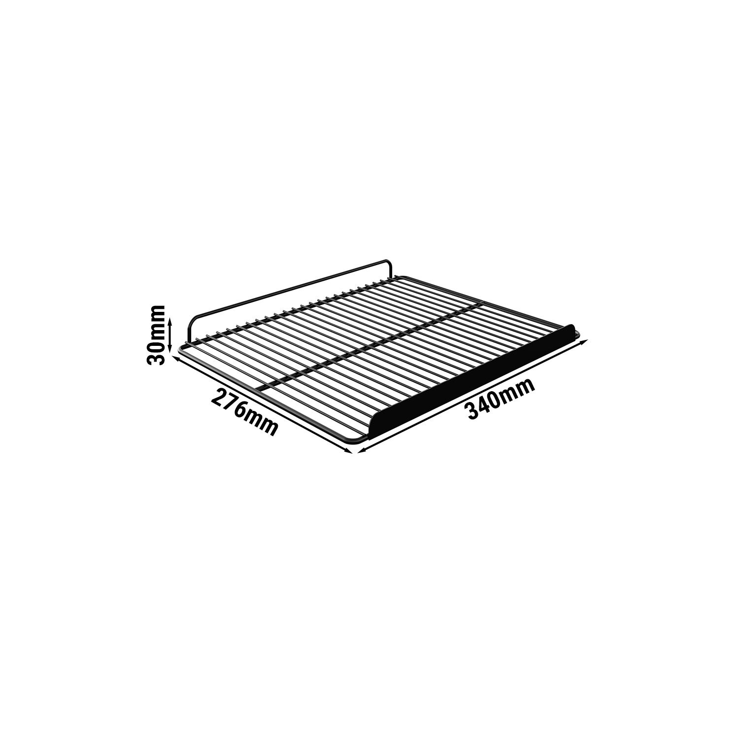Draagrooster - passend voor GK175US - zwart - 340x276mm