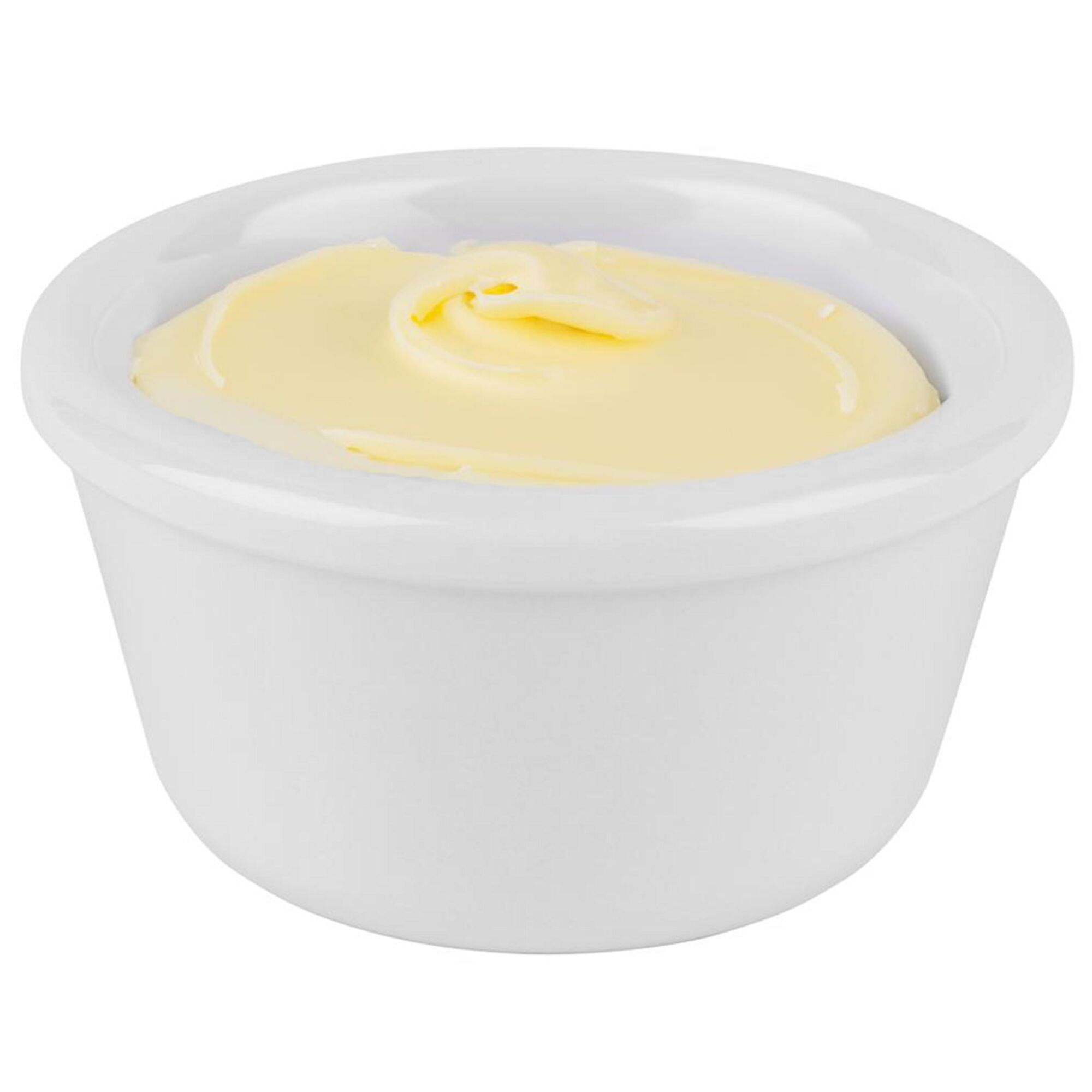 (24 pcs) Dipping Pot - CASUAL - Melamine - 120ml - round - Ø85mm - White