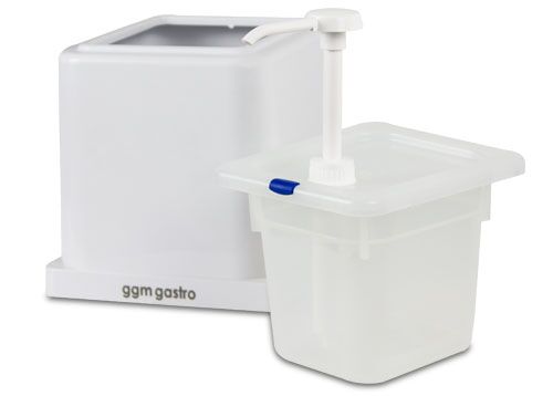 Mayonnaise / Sauce Dispenser - 2 L - Polypropylene - Pump Dispenser