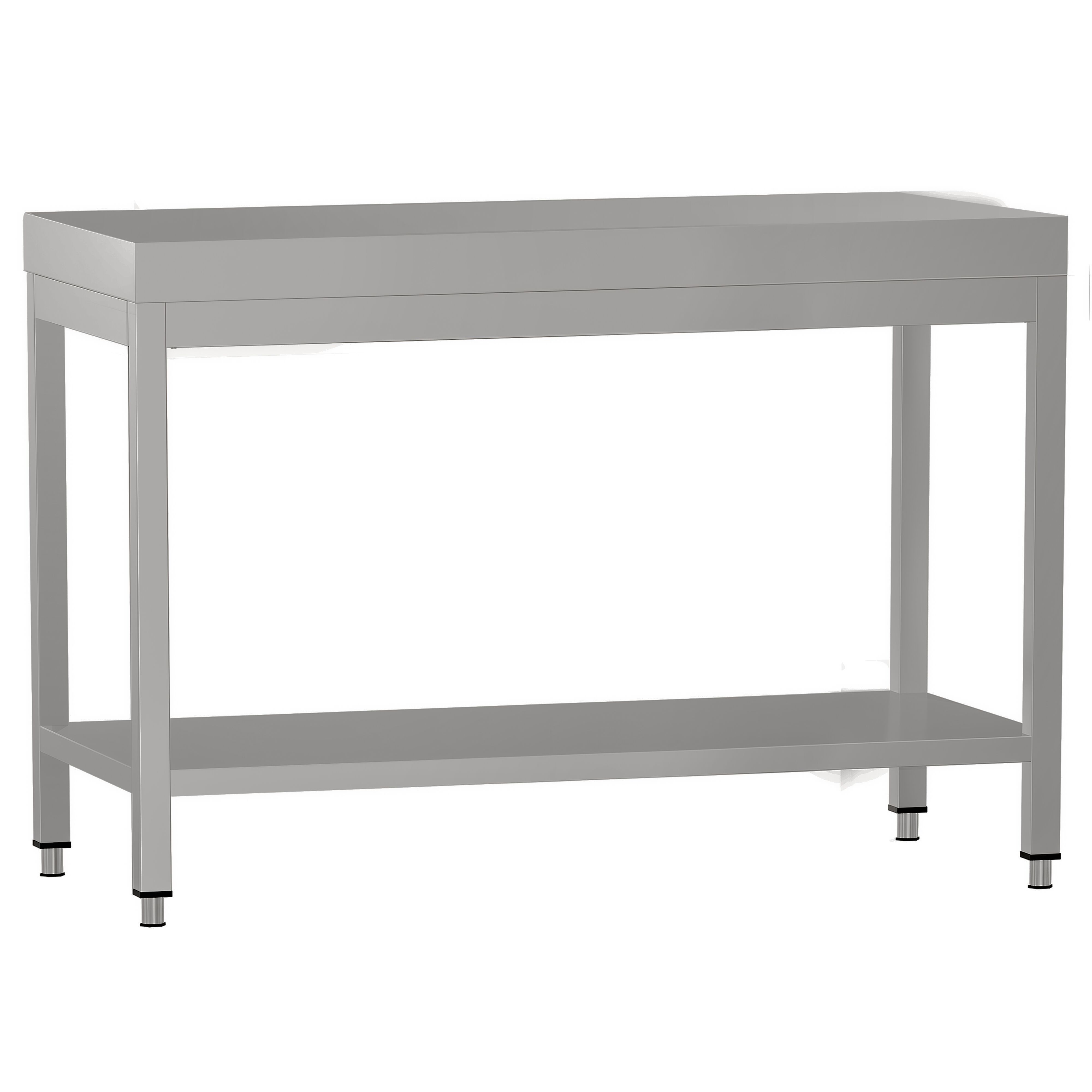 Table de travail en inox ECO – 1000 × 600 mm – avec tablette inférieure