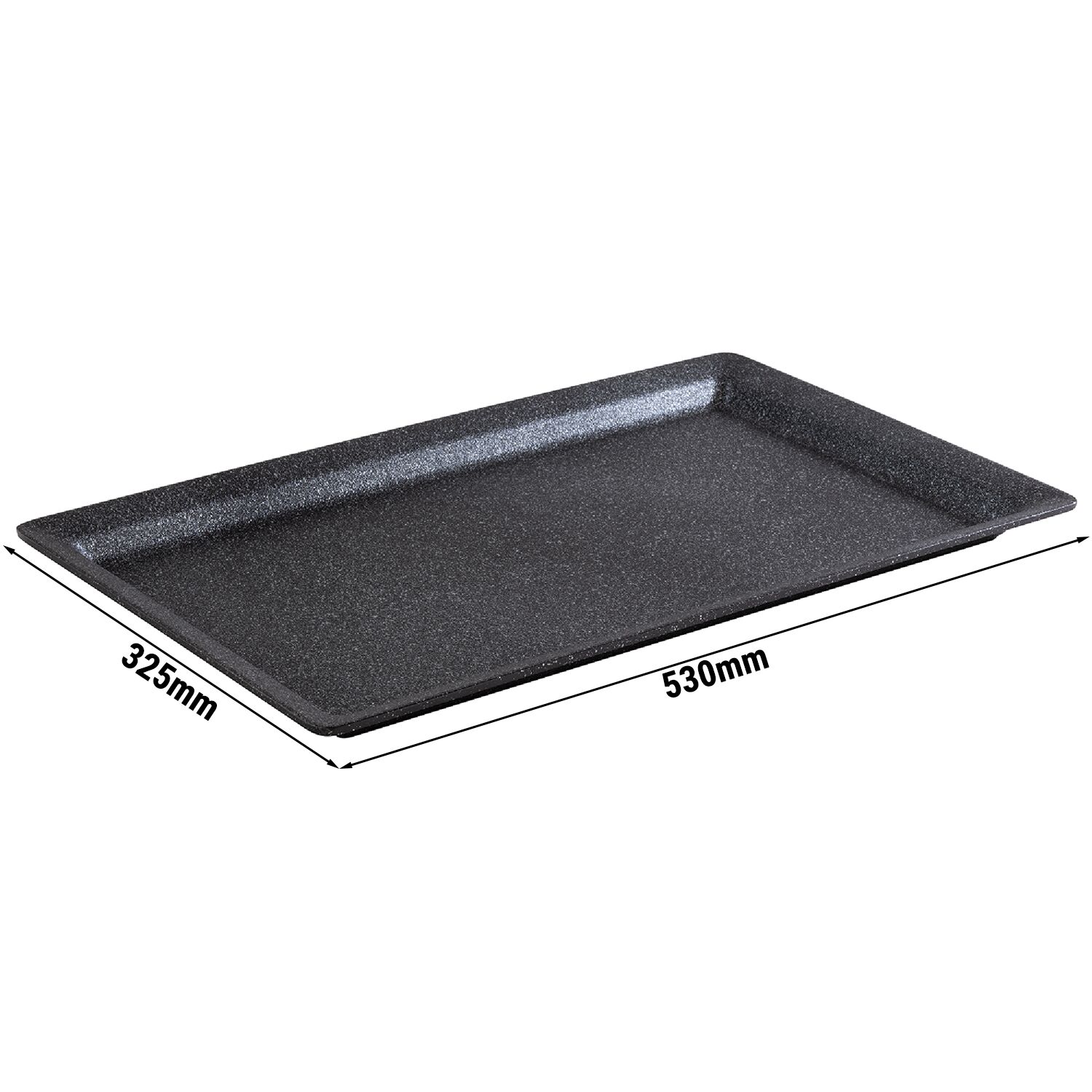 (6 pièces) Plateau GN 1/1 – FROSTFIRE – aluminium – Hauteur : 30 mm – Gris