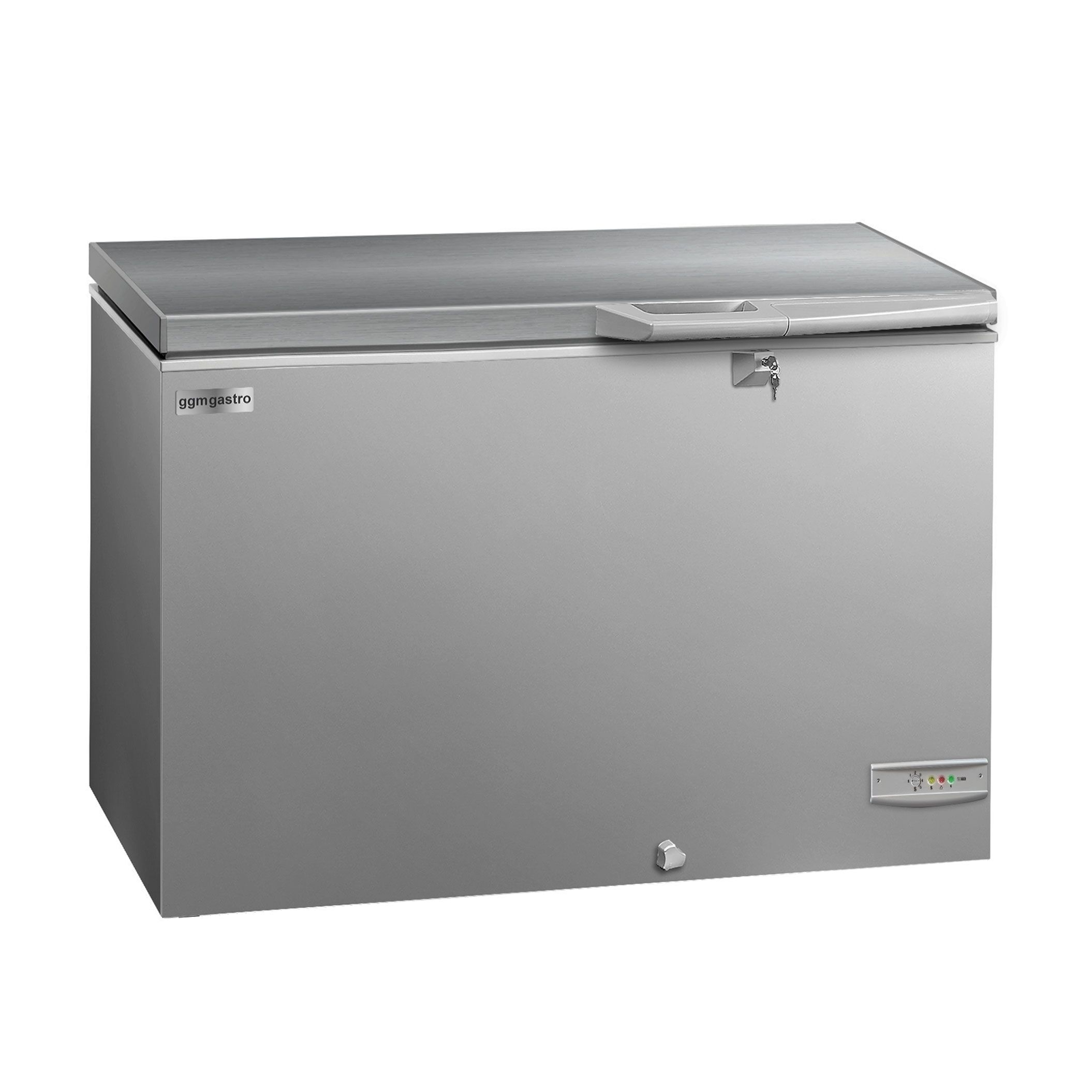 Commercial Chest Freezer - 984x700mm - 236 L - Stainless Steel Lid - incl. separating grid - For UK