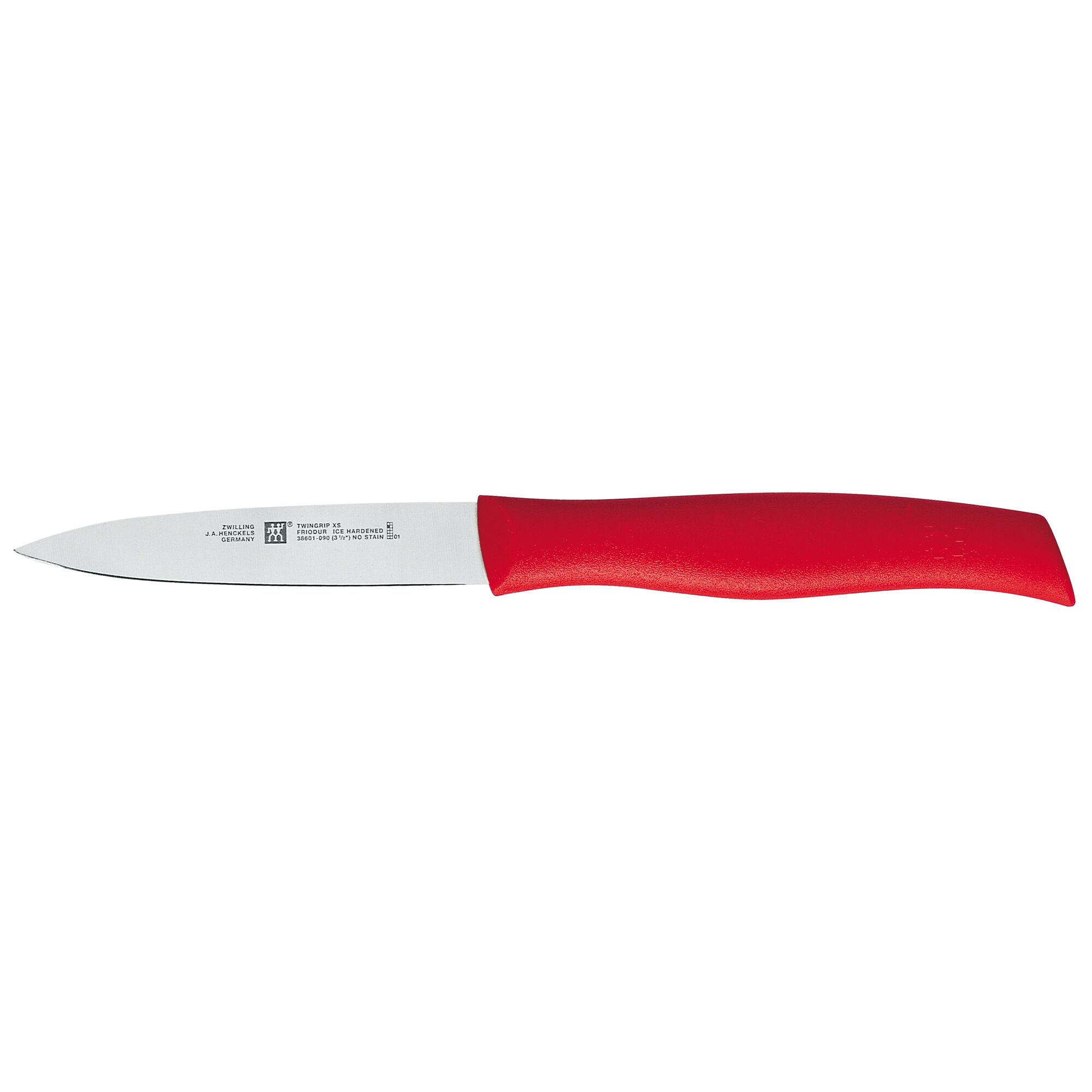 (1 piece) ZWILLING | Twin Grip Paring & Garnishing Knife – Red Handle – 90 mm Blade