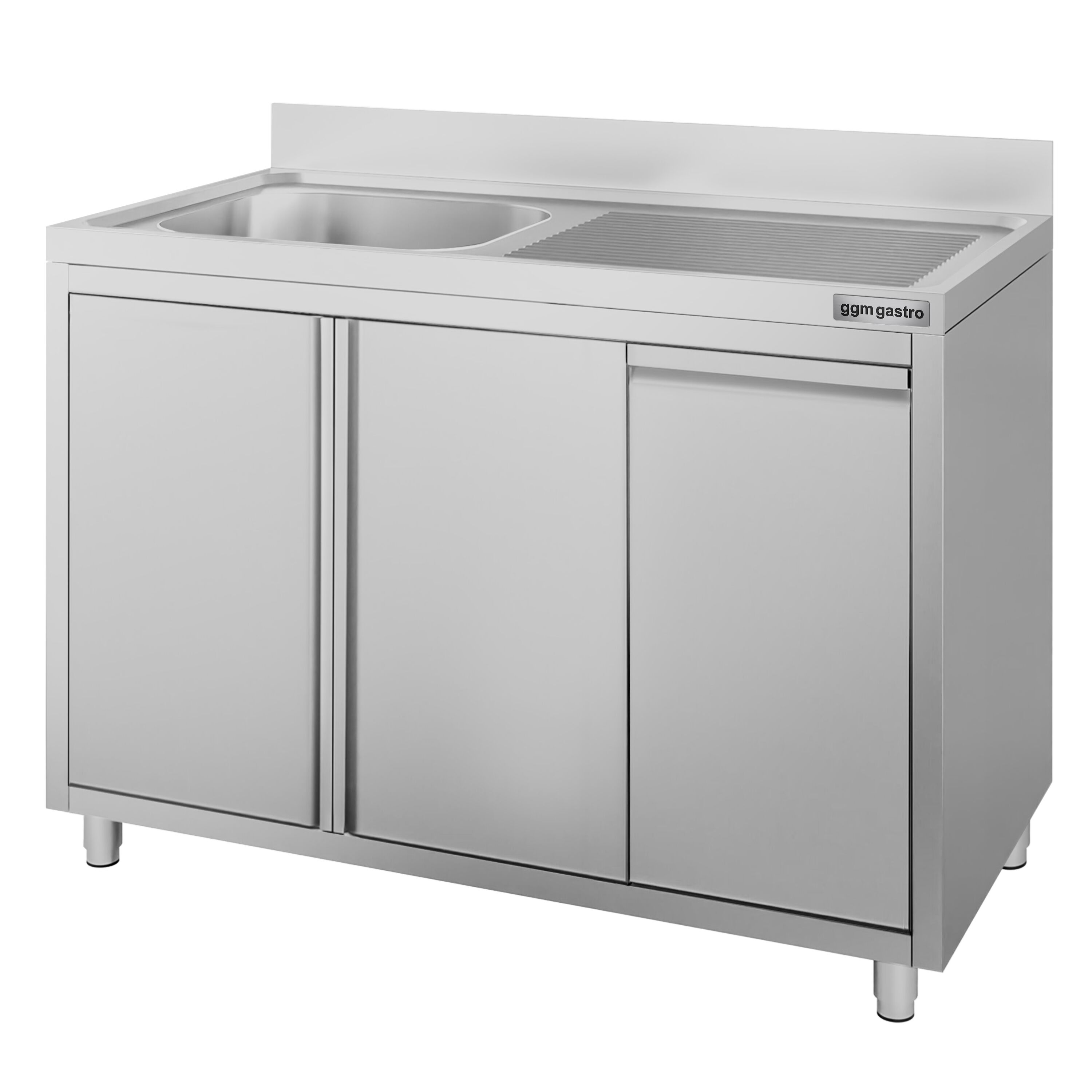 Meuble évier ECO - 1200 x 600 mm - avec poubelle & 1 bac à gauche