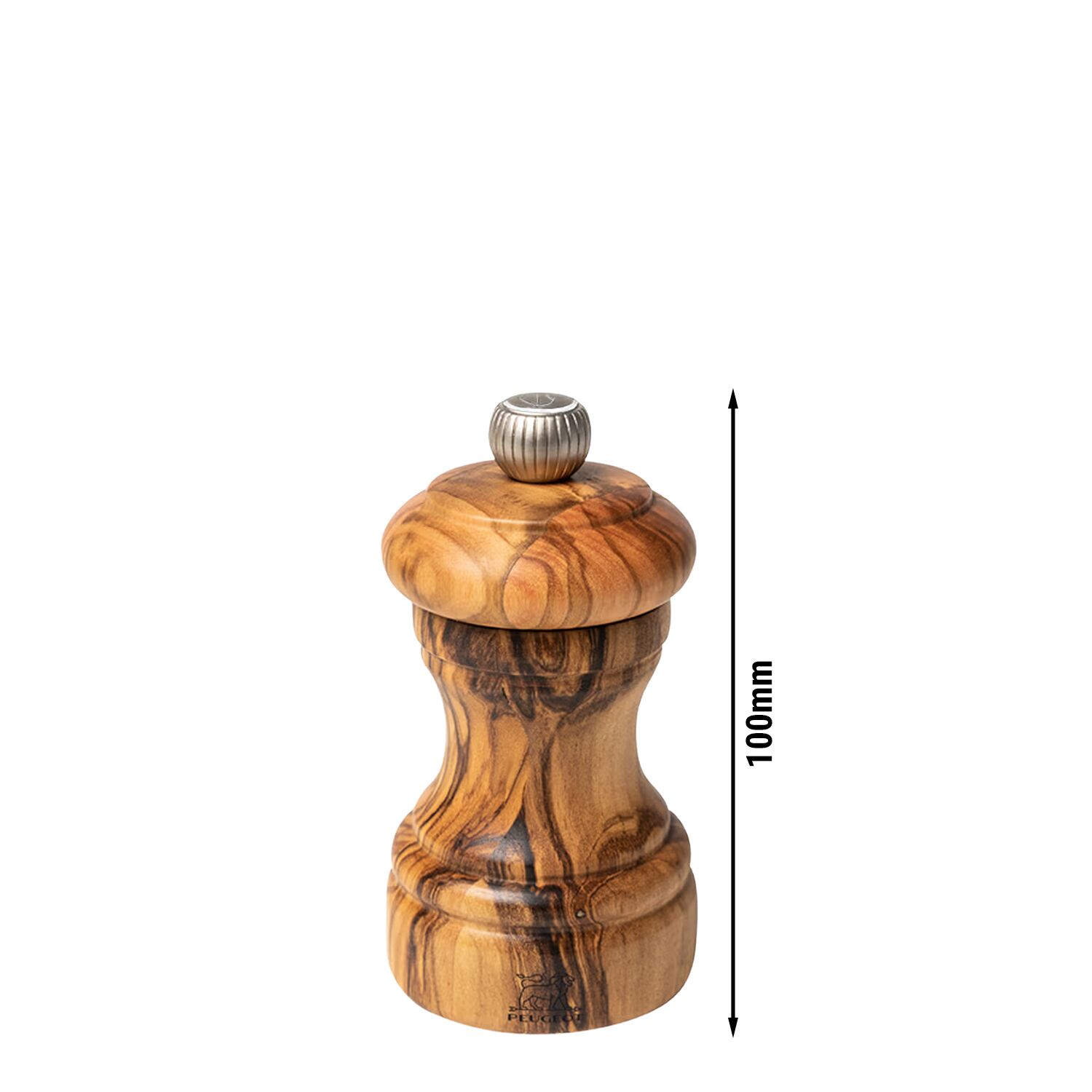 (6 pieces) PEUGEOT | BISTRO - Salt Mill - Olive Wood - Height: 100mm
