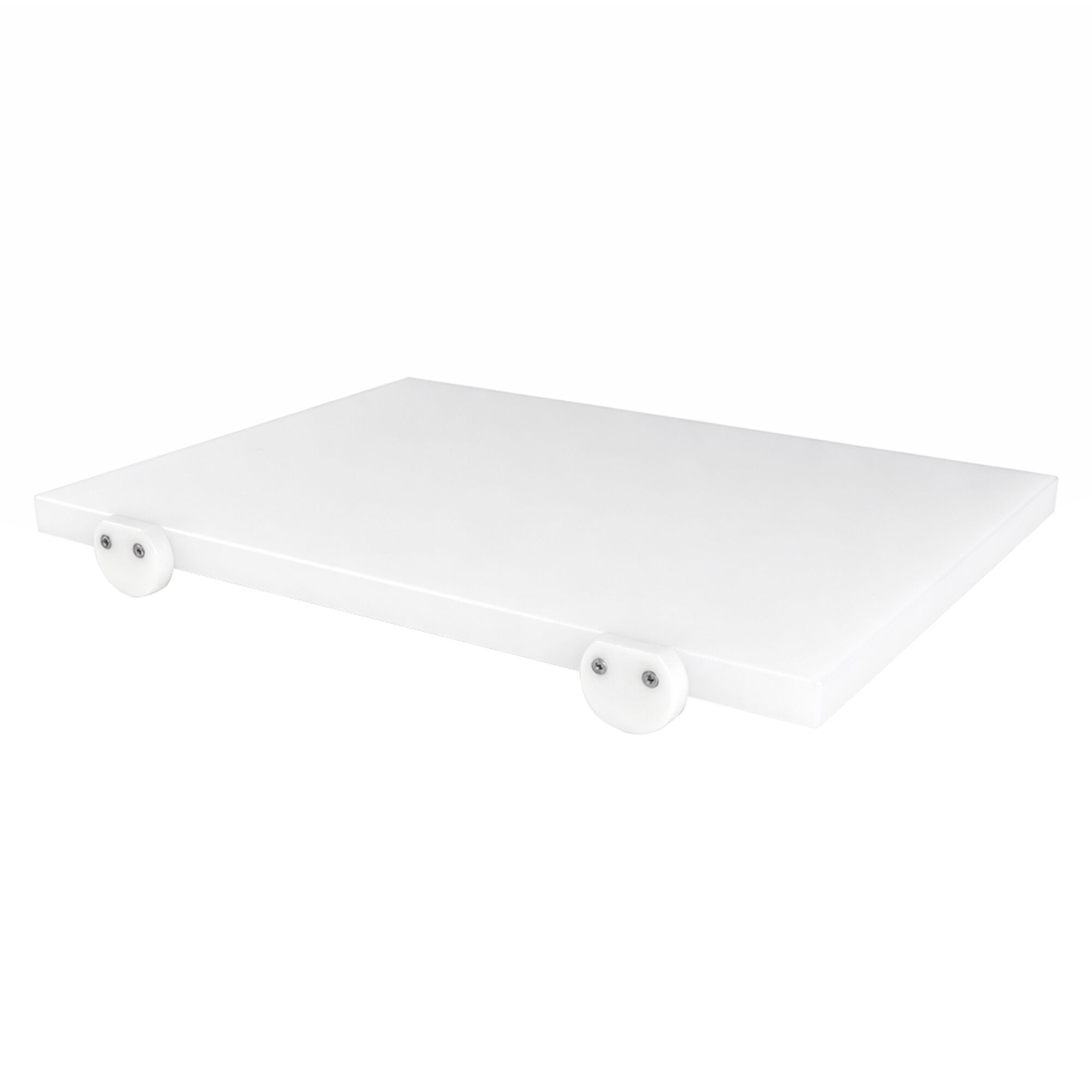 Planche à découper antidérapante avec butées – format EN 600 × 400 – conforme HACCP – Blanc