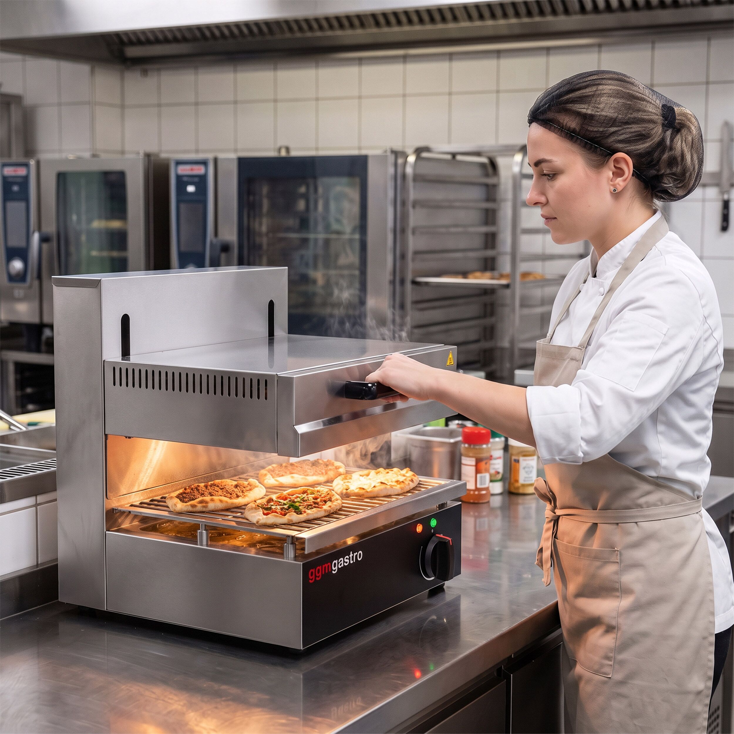 Pita Oven / Salamander - 2,8kW - 220V - In hoogte verstelbaar verwarmingselement