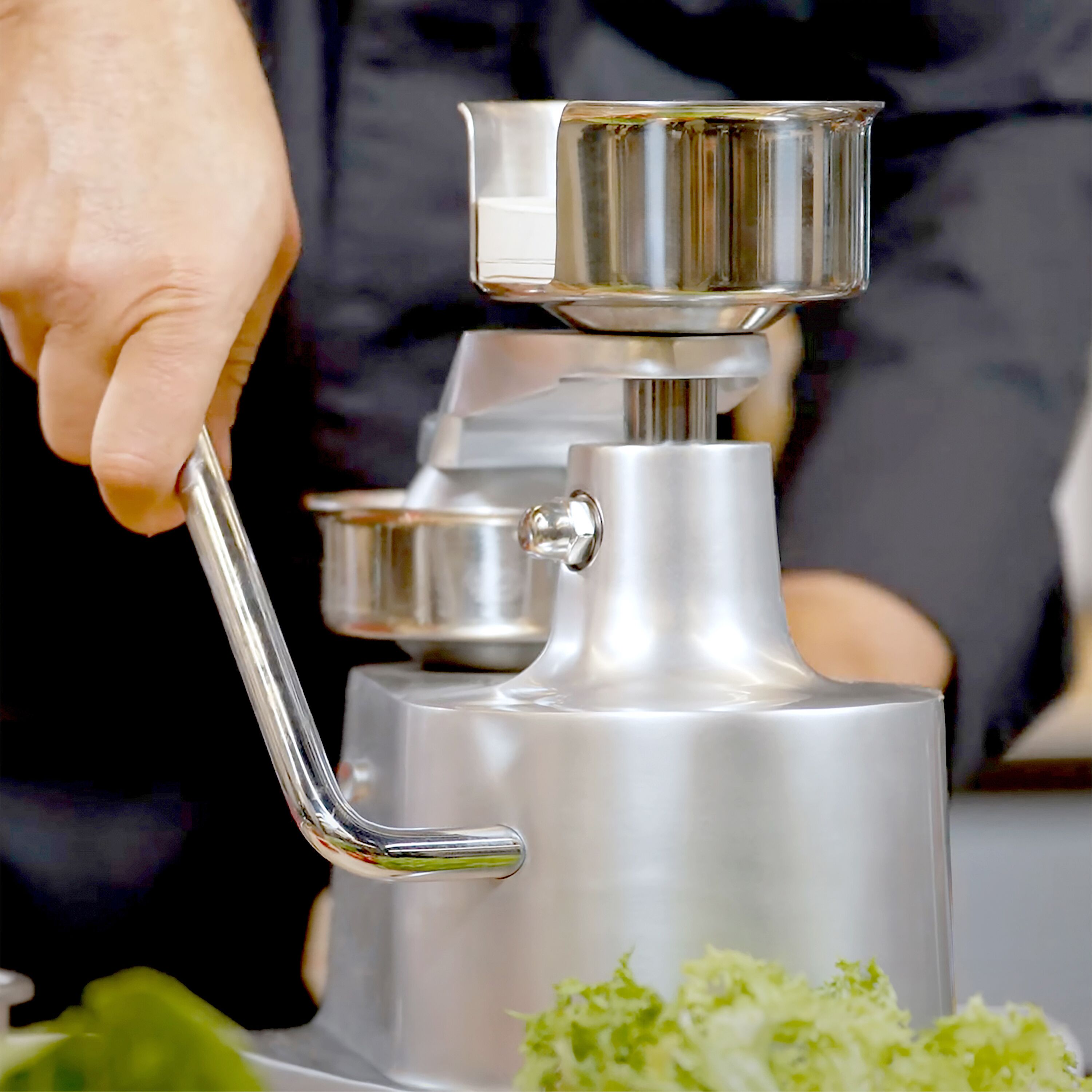 Machine à hamburgers manuelle - incl. moules à steak haché Ø 10 + 15 cm