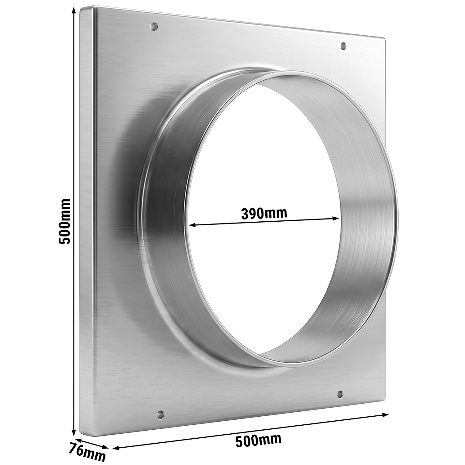 Ansaugstutze - Ø 390mm - für Lüftungsrohre Ø 400mm