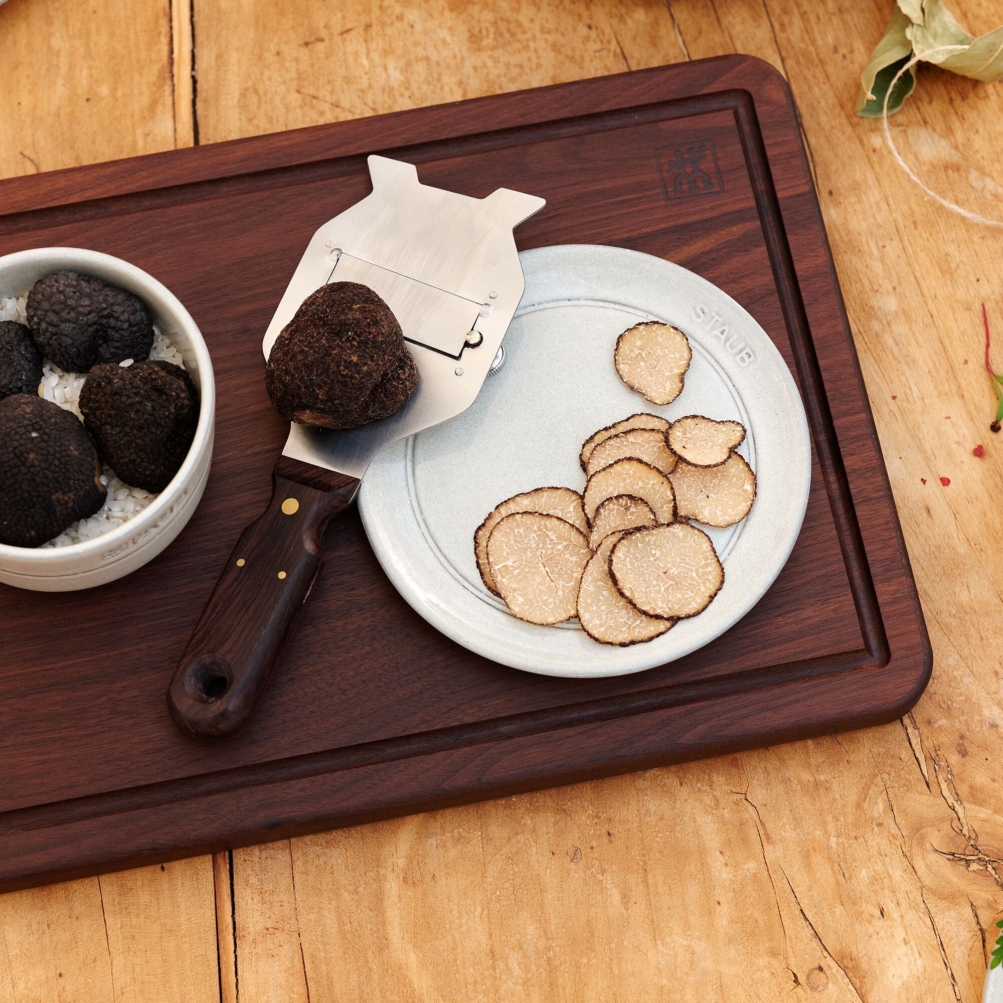 STAUB | Dining Line Ceramic Flat Dinner Plate – Ø 26 cm - White Truffle