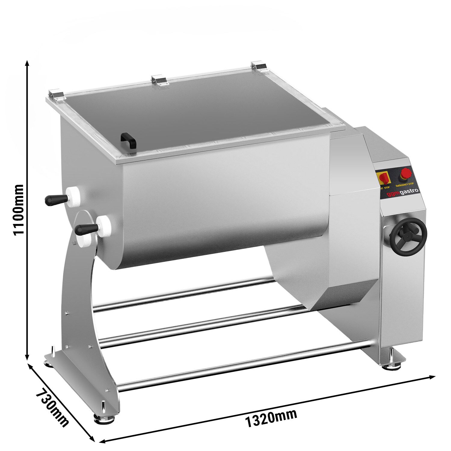 Electric Commercial Meat Mixer - 150kg - 4.5kW - Reverse Function