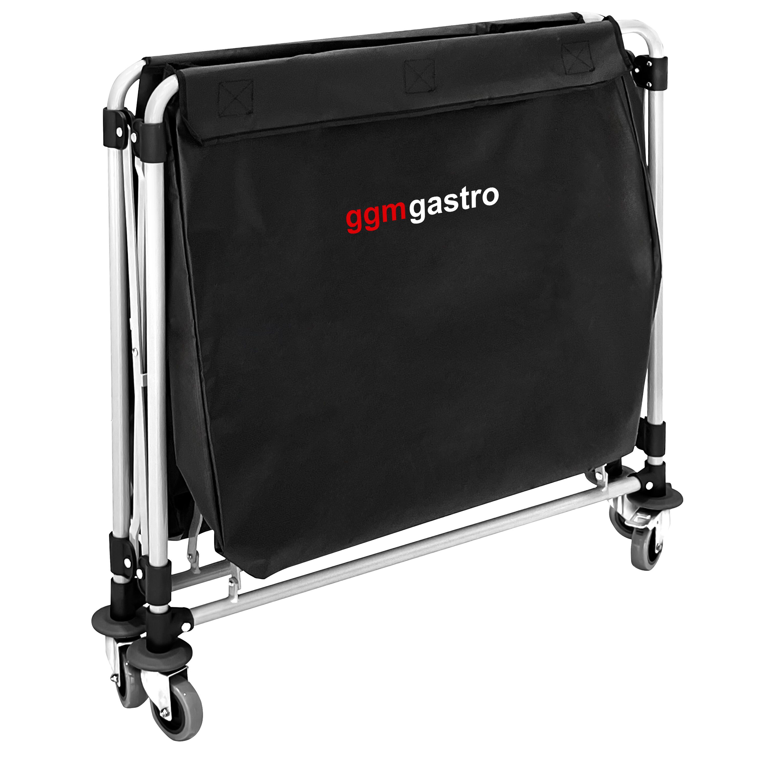 Chariot à linge - pliant - 300L - cadre en aluminium - Noir