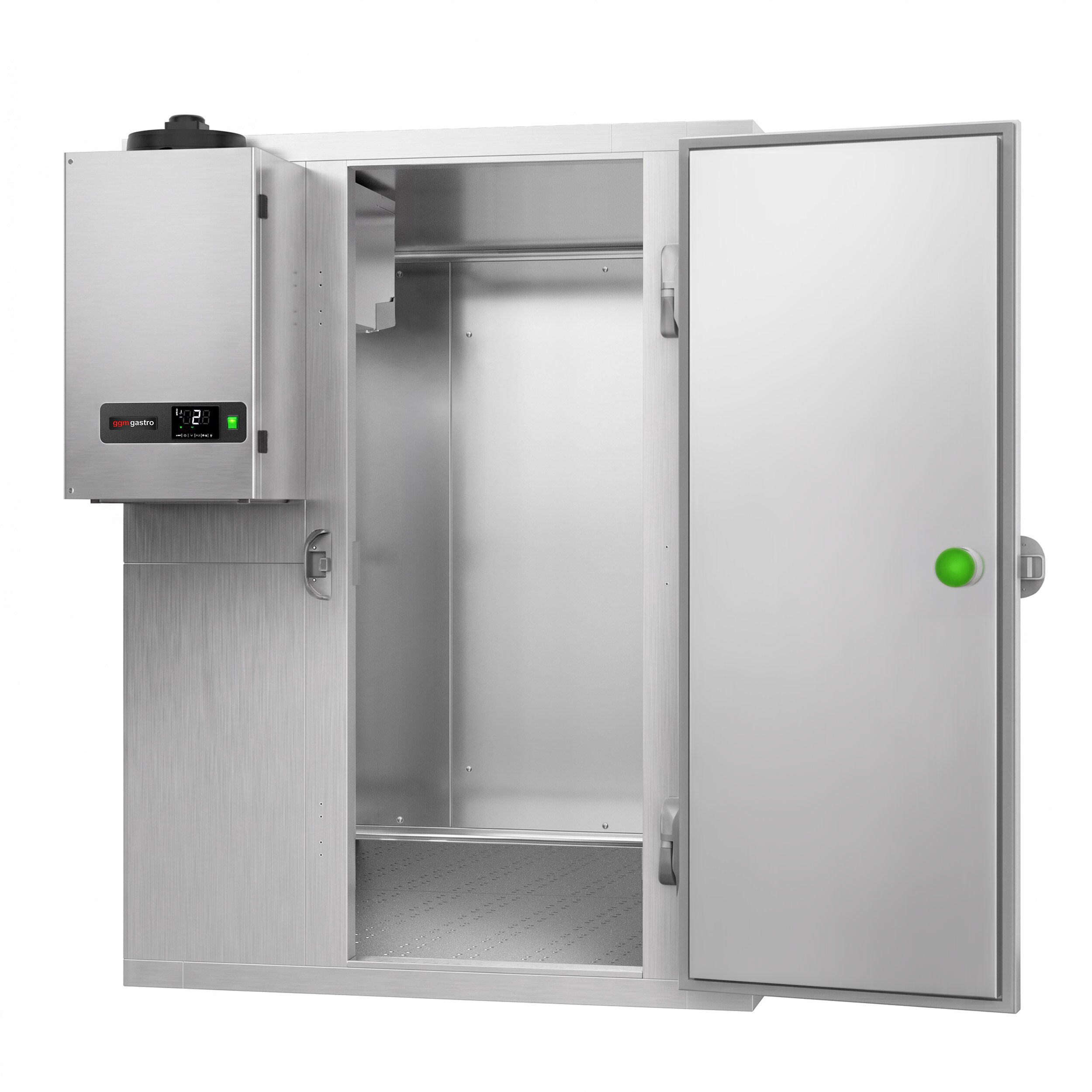 RVS koelcel - 1500x2100mm - 4,80m³ - incl. koelmotor