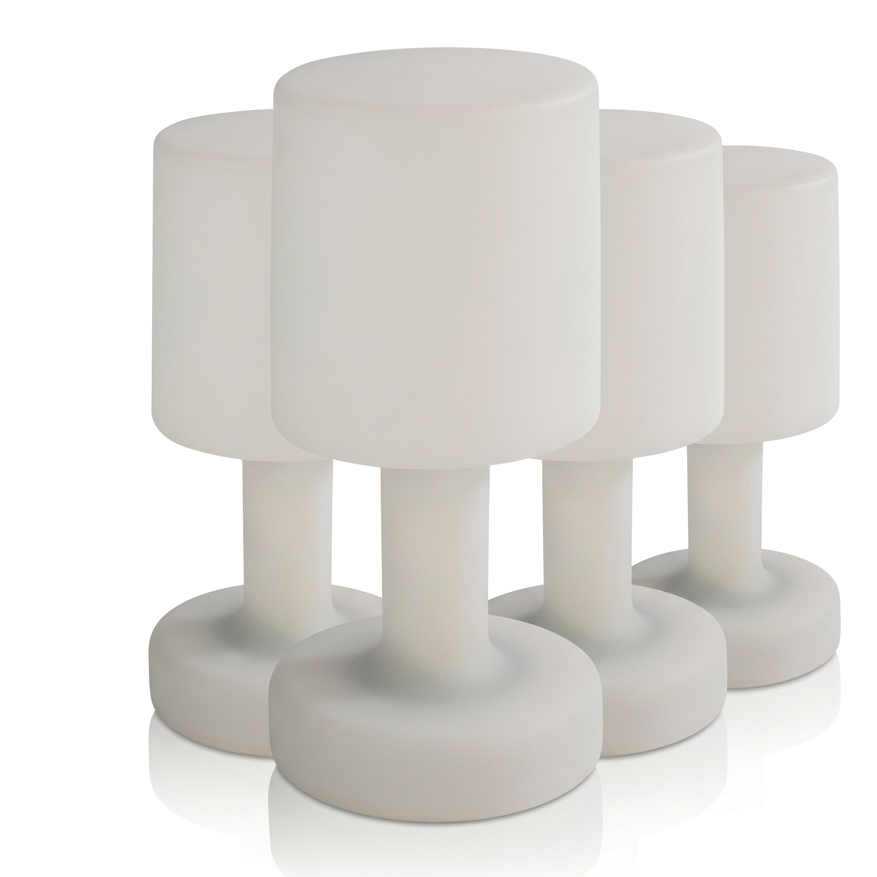 (4 pièces) Lampe de table – FINN – dimmable en 3 niveaux – Ø 120 mm – Blanc