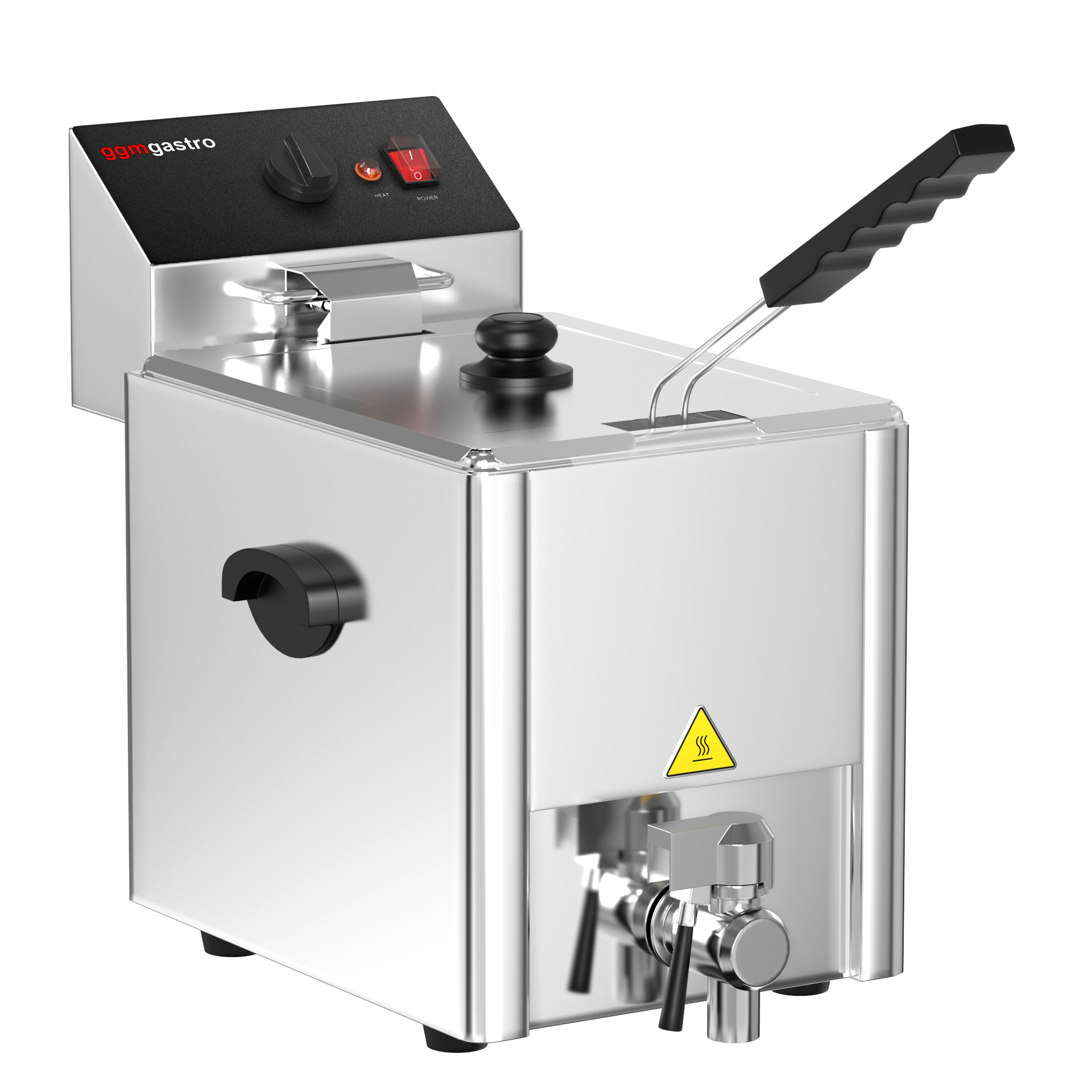 Friteuse électrique – 8 litres – 3,25 kW – avec robinet de vidange