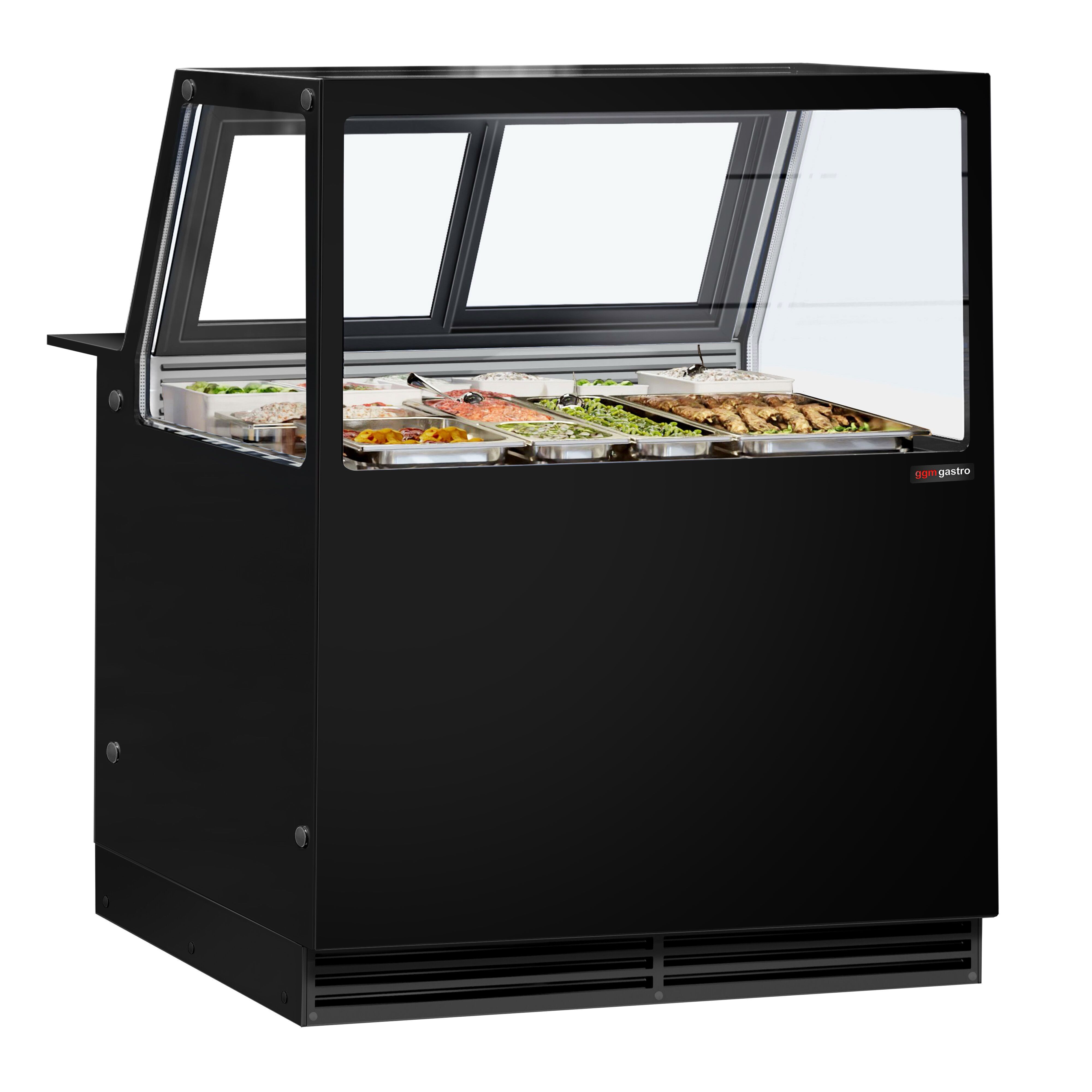 Comptoir vitrine réfrigérée KAISA - 1000mm - Double vitrage - +2/+8°C - Éclairage LED - 280L