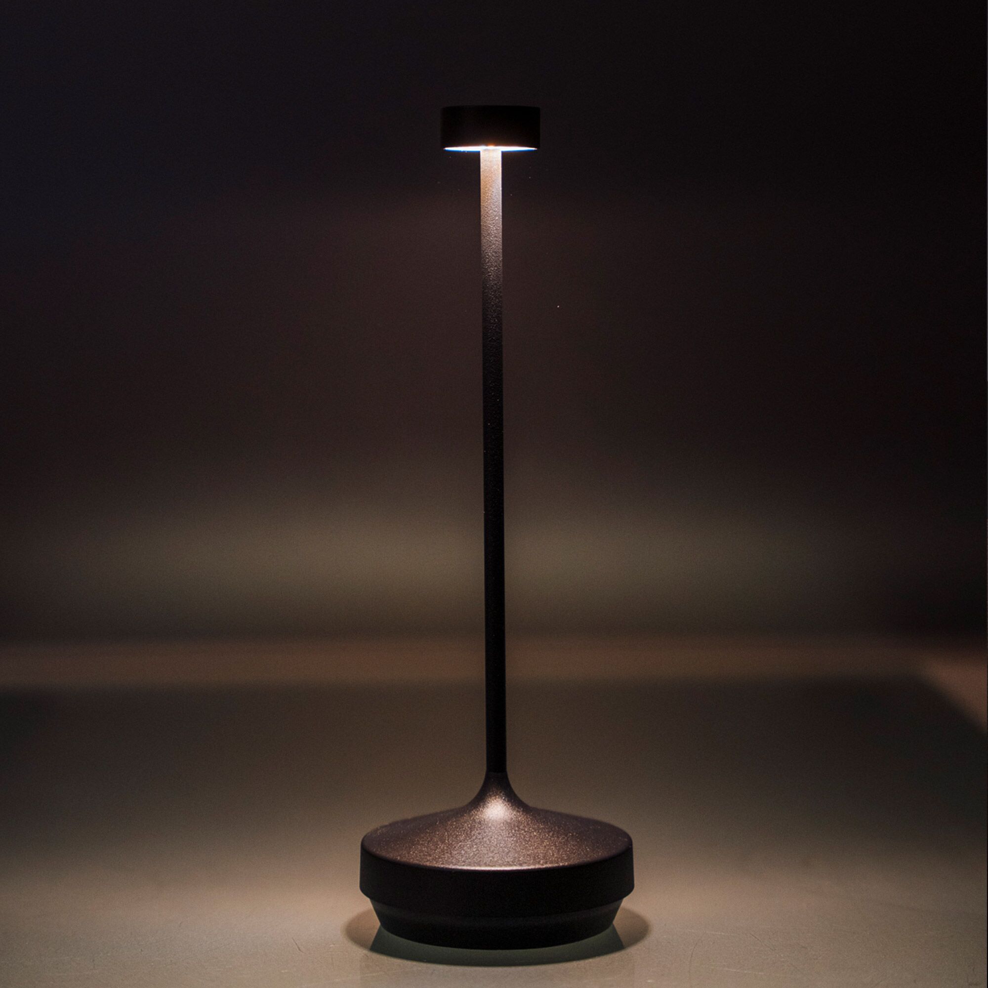 (4 pièces) Lampe de table – NISSRIN – dimmable en 3 niveaux – Ø 80 mm – Noir