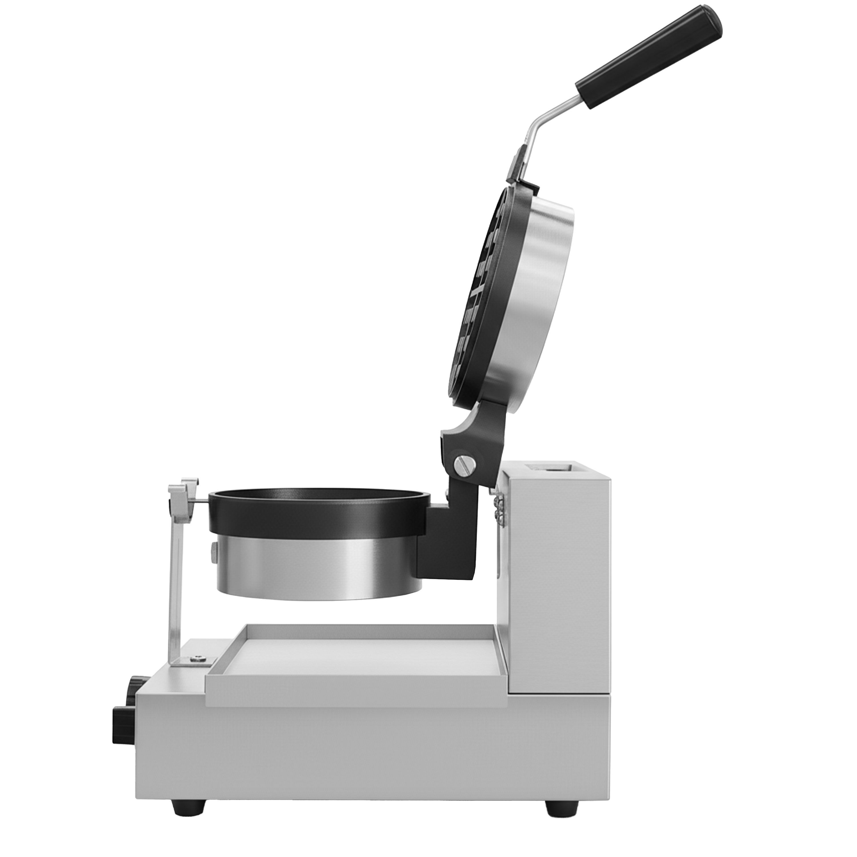 Gaufrier – simple – manuel – 1,3 kW – Forme : rond – avec surface de cuisson rotative à 180°