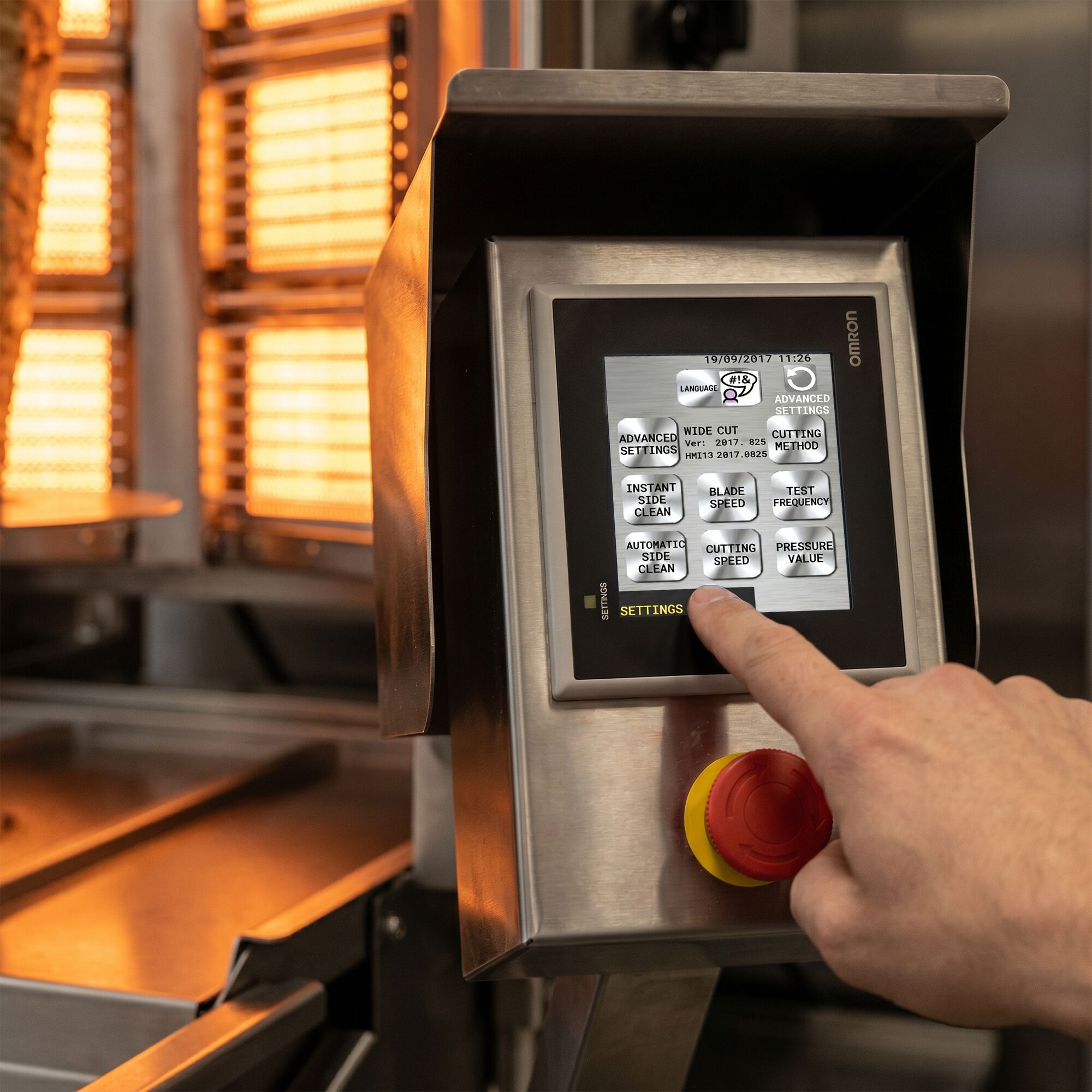 Gas Kebabrobot - V-formad brännarsektion - 26,6 kW - max. 150 kg