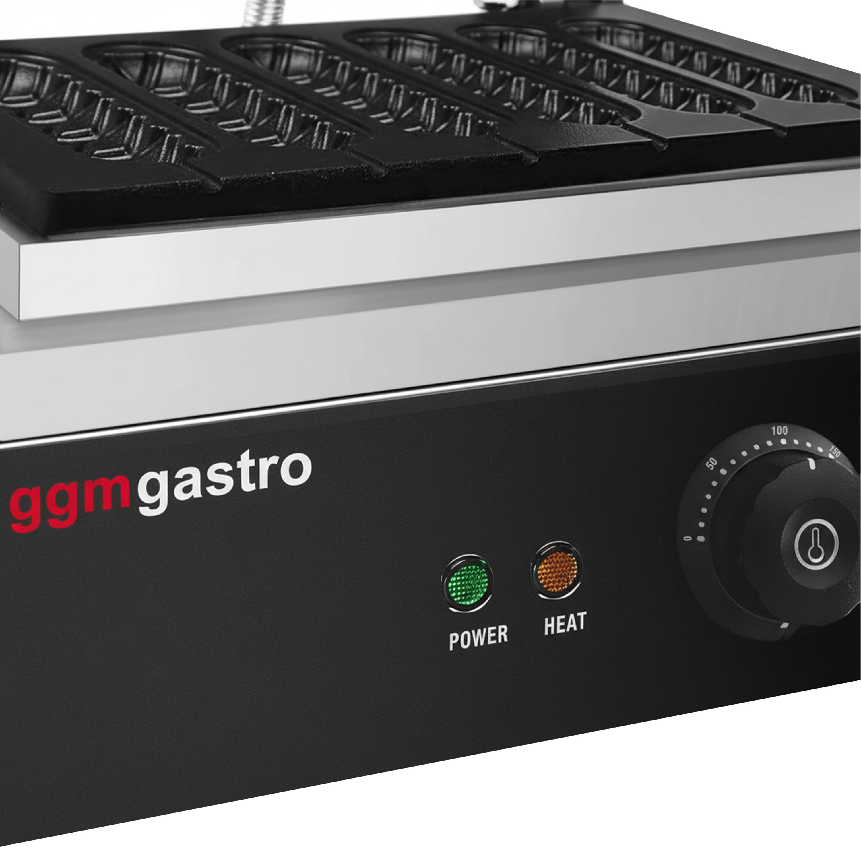 Gaufrier / appareil à corn dog – simple – manuel – 1,55 kW – Forme : gaufre sur bâtonnet