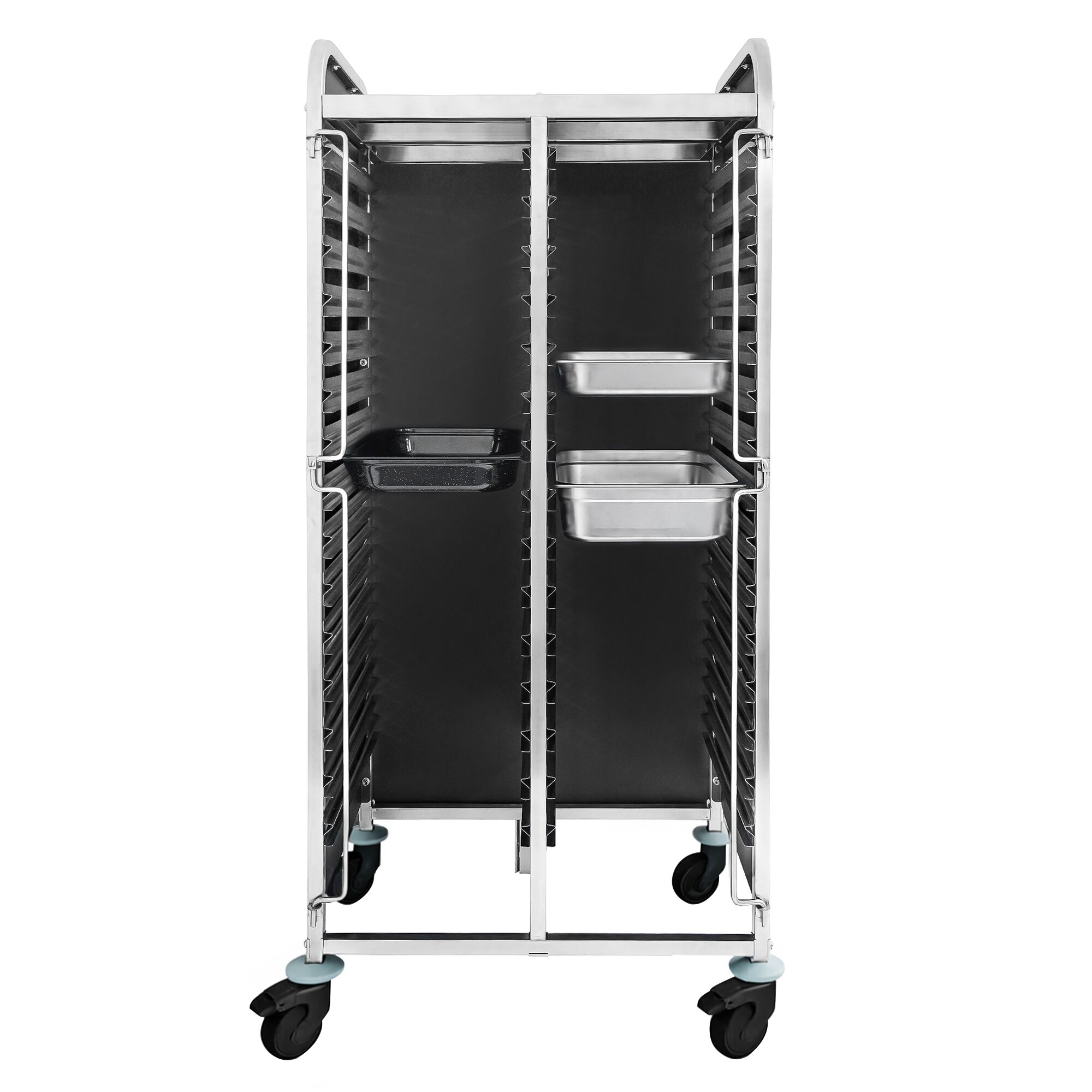 Chariot à plateaux – pour 30 plateaux GN 1/1 – avec roulettes silencieuses