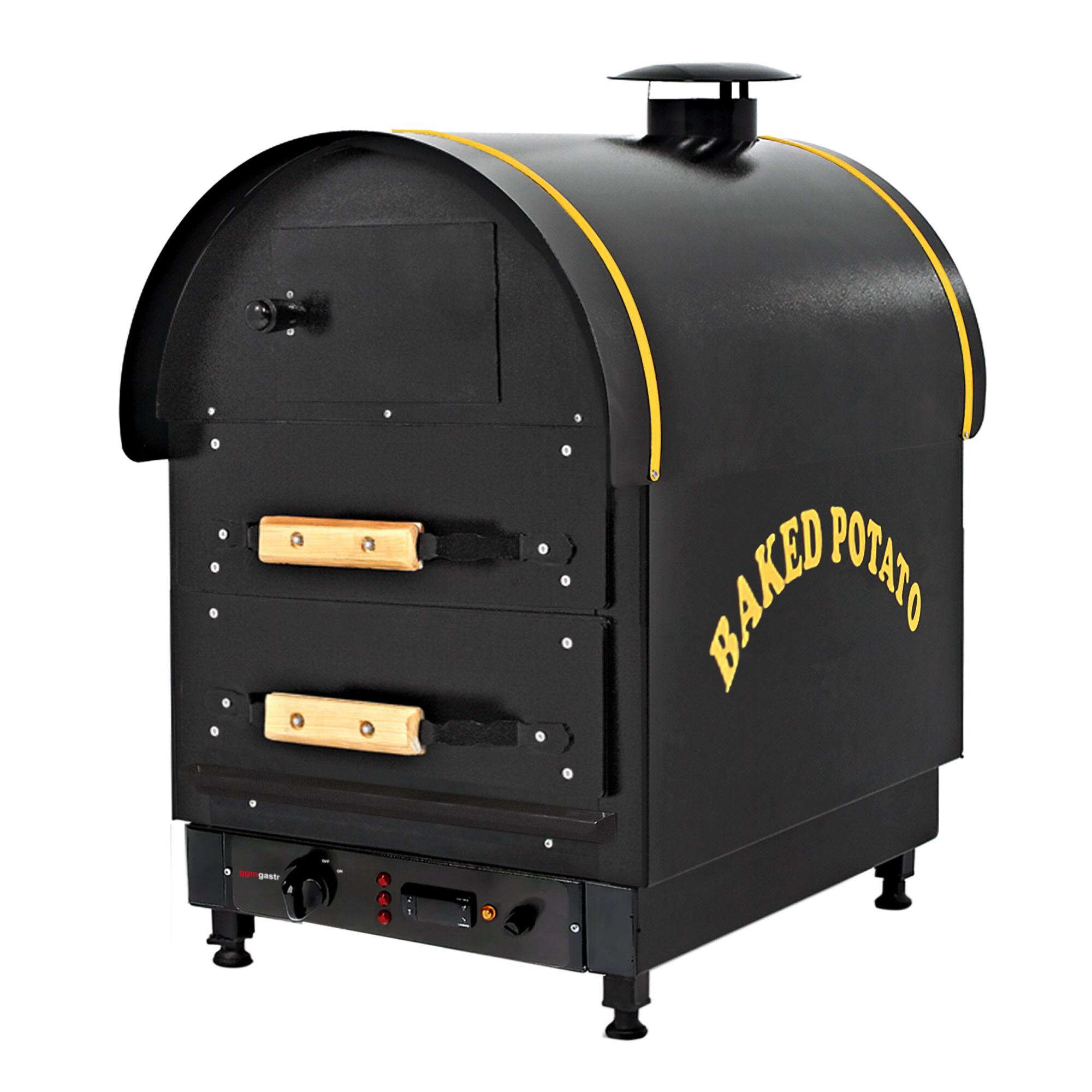 Commercial Electric Jacket Potato Oven - Digital Controls - 3kW - 380V - 500x750x700mm - with 2 drawers