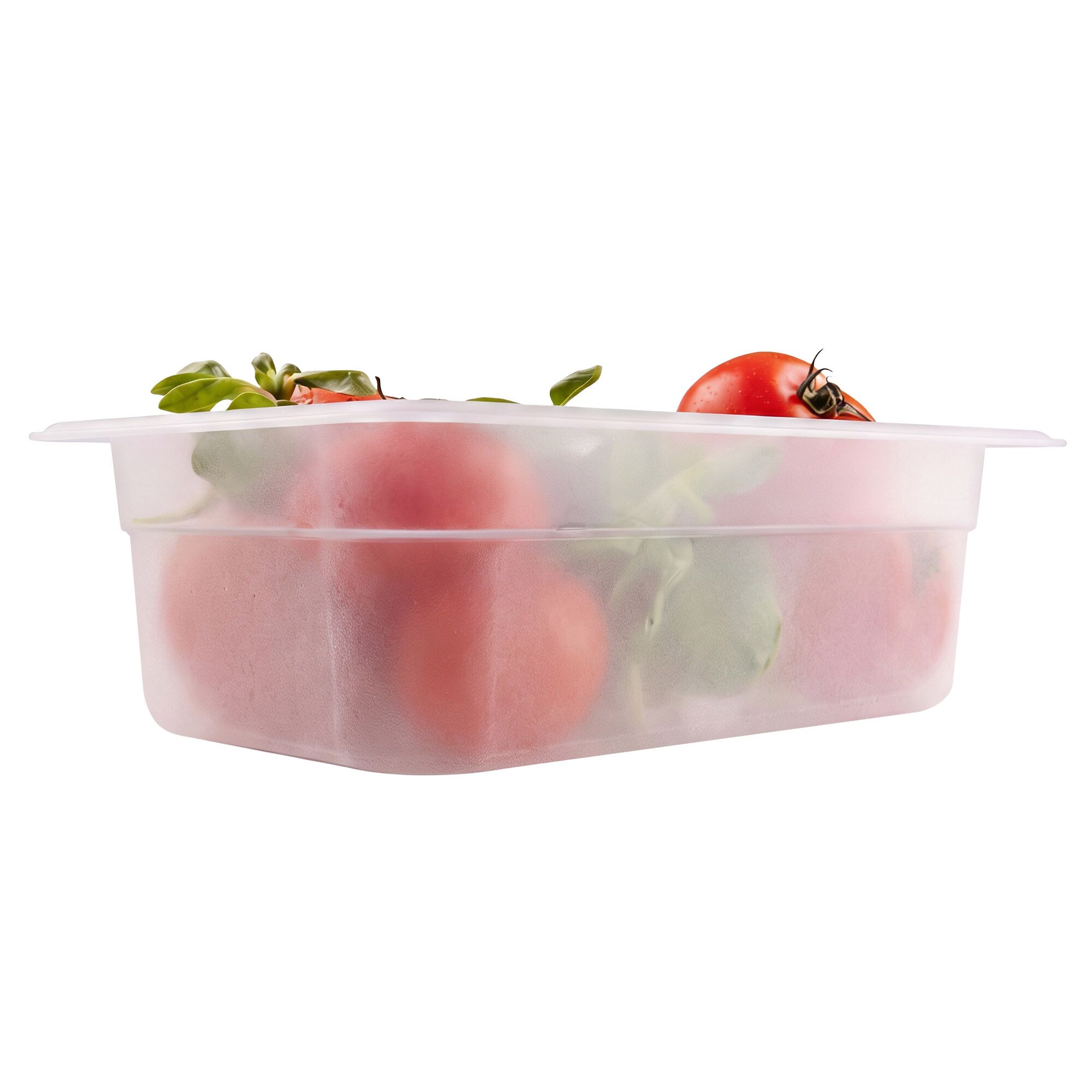(12 pièces) Bac en Polypropylène - GN 1/4 - Translucide - 2,5 L - Hauteur : 100 mm