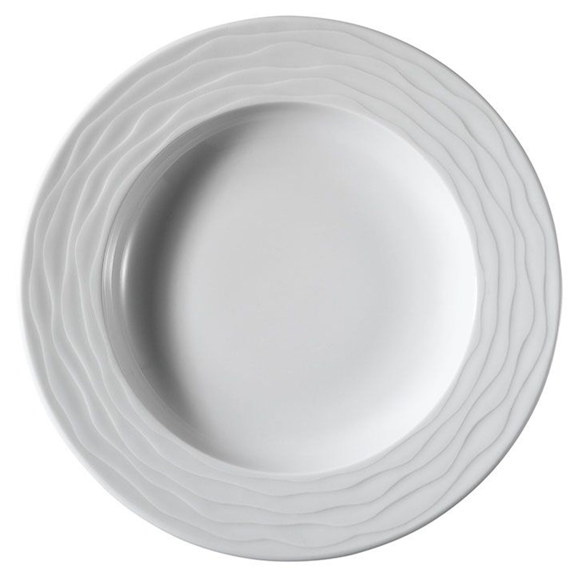 (24 pièces) SEA WAVE - Assiette - Creuse - Ø 230 mm - Blanc