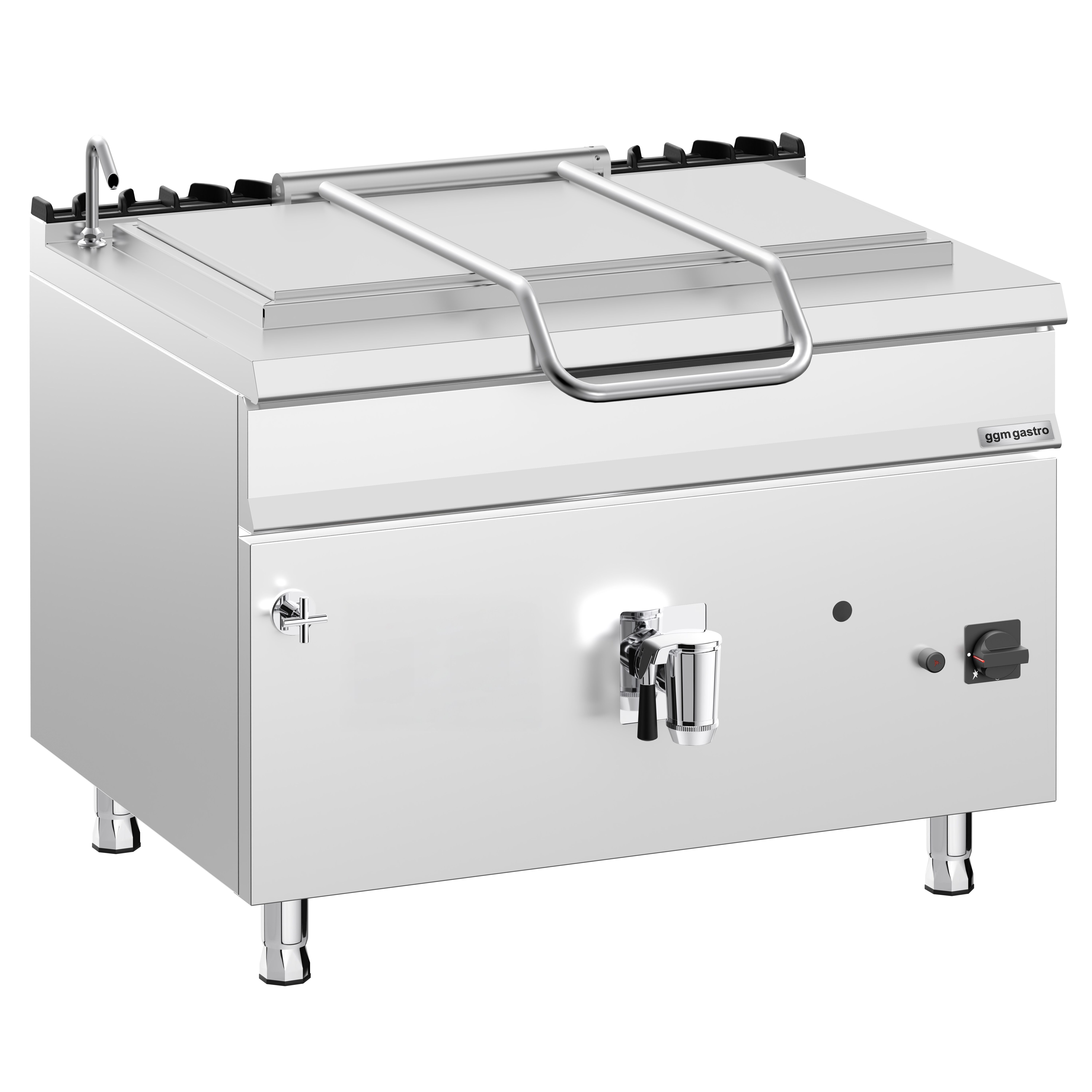 Marmite de Cuisson à Gaz - 250 Litres - 30 kW - Chauffage Direct - avec Raccordement à l’Eau