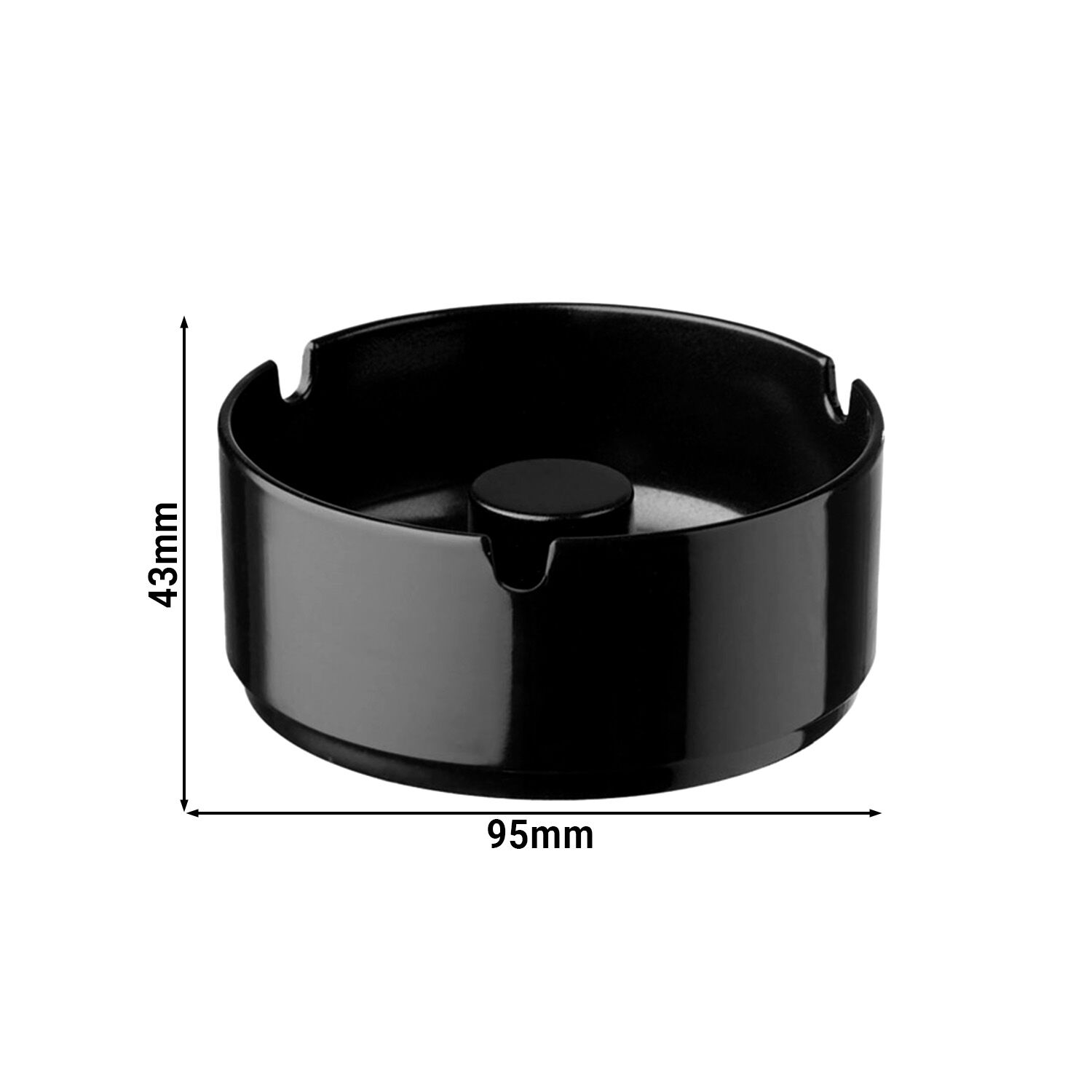 (6 pièces) Cendrier - CASUAL - Ø 95 mm