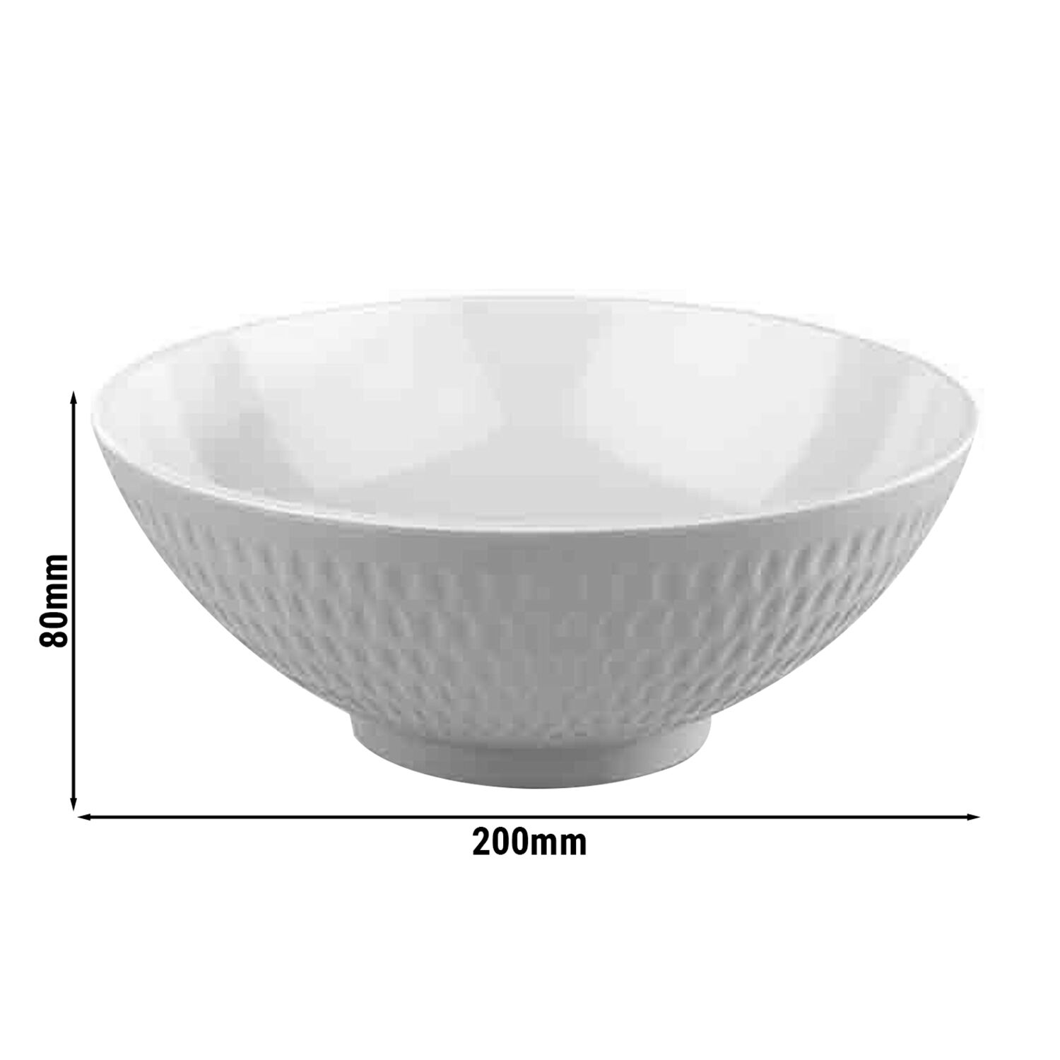 (6 pcs) Coupe - ASIA PLUS - Mélamine - 1,1L - carré - lot de 6 - 200x200mm - Profondeur : 80mm - Blanc/Gris