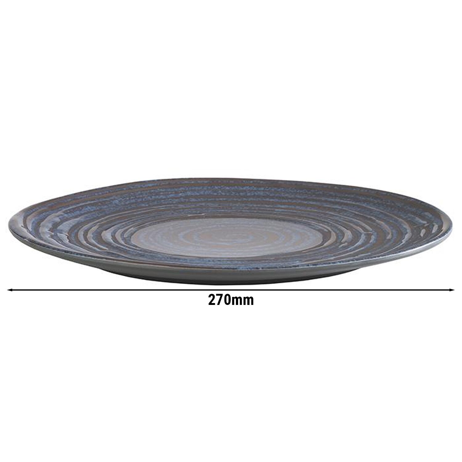 (6 pièces) LOOPS - Assiette - Plate - Mélamine - Ø 270 mm