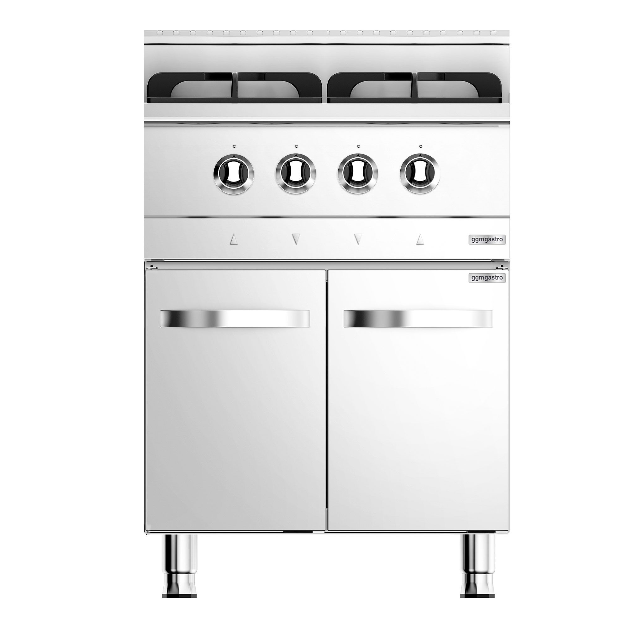 Fourneau à gaz – 13 kW – 4 brûleurs – avec soubassement