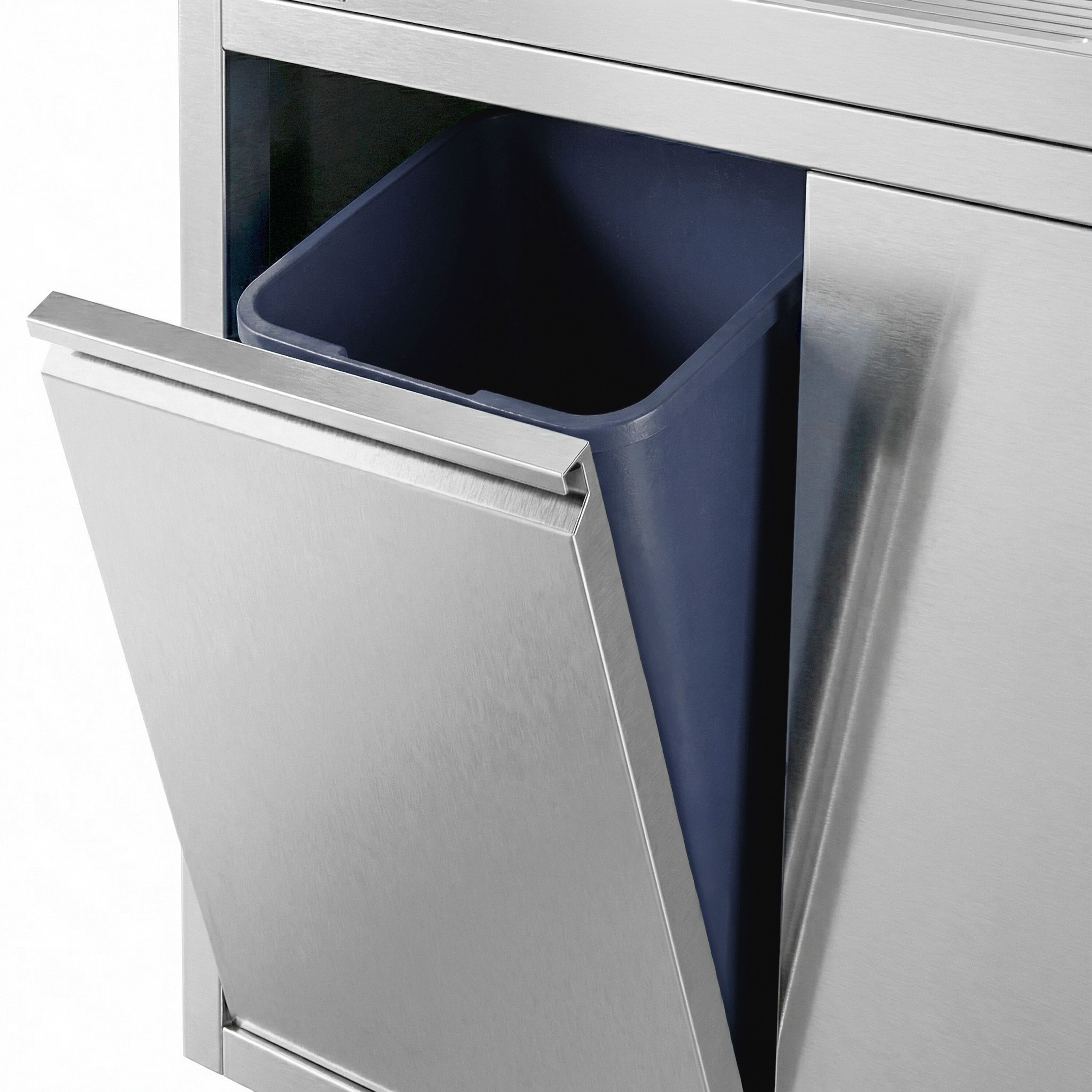 Spülschrank PREMIUM - 1200x600mm - mit Abfallbehälter & 1 Becken rechts