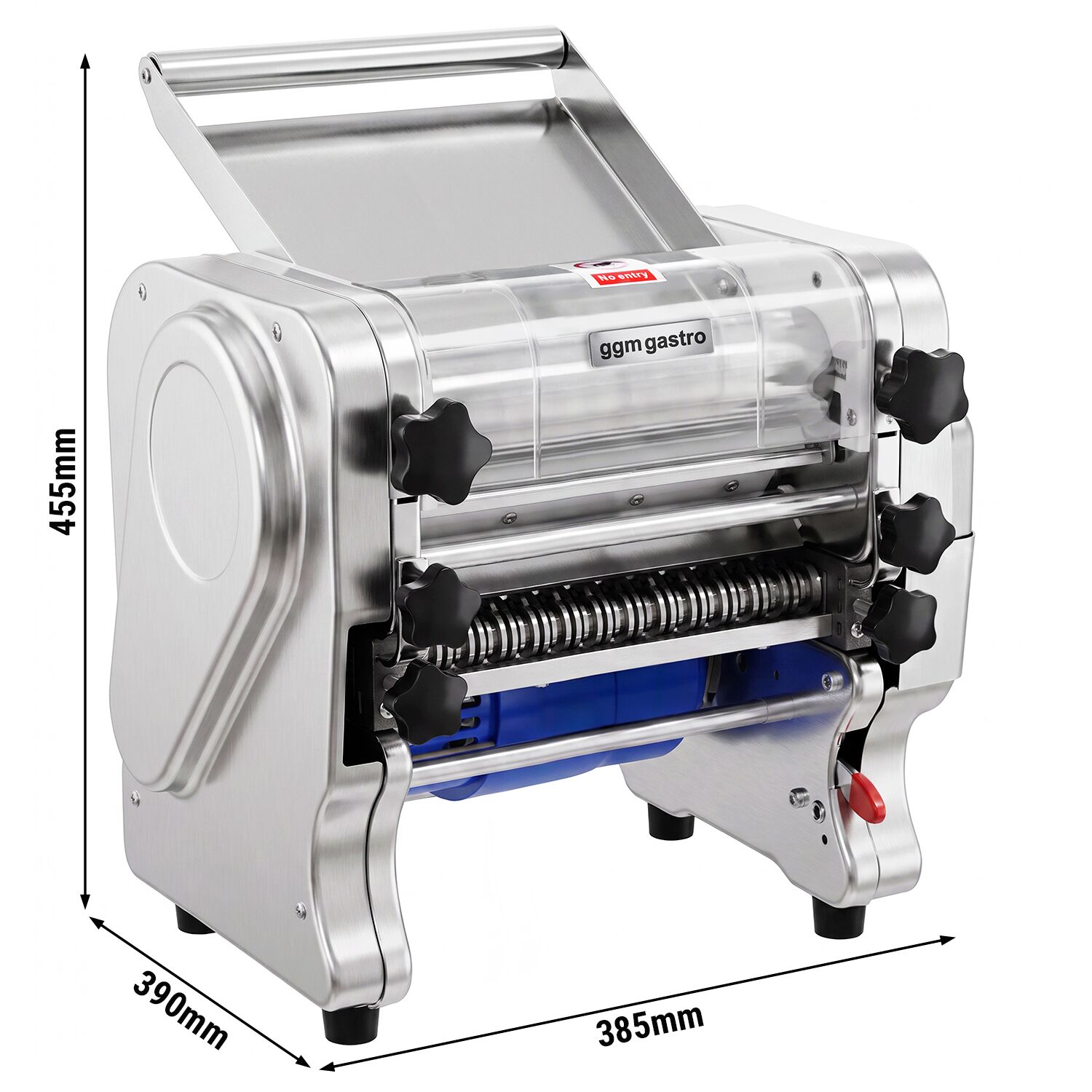 Elektryczna maszyna do makaronu z wałkiem do rozwałkowywania ciasta – długość wałka 240 mm – wydajność 8 kg/h