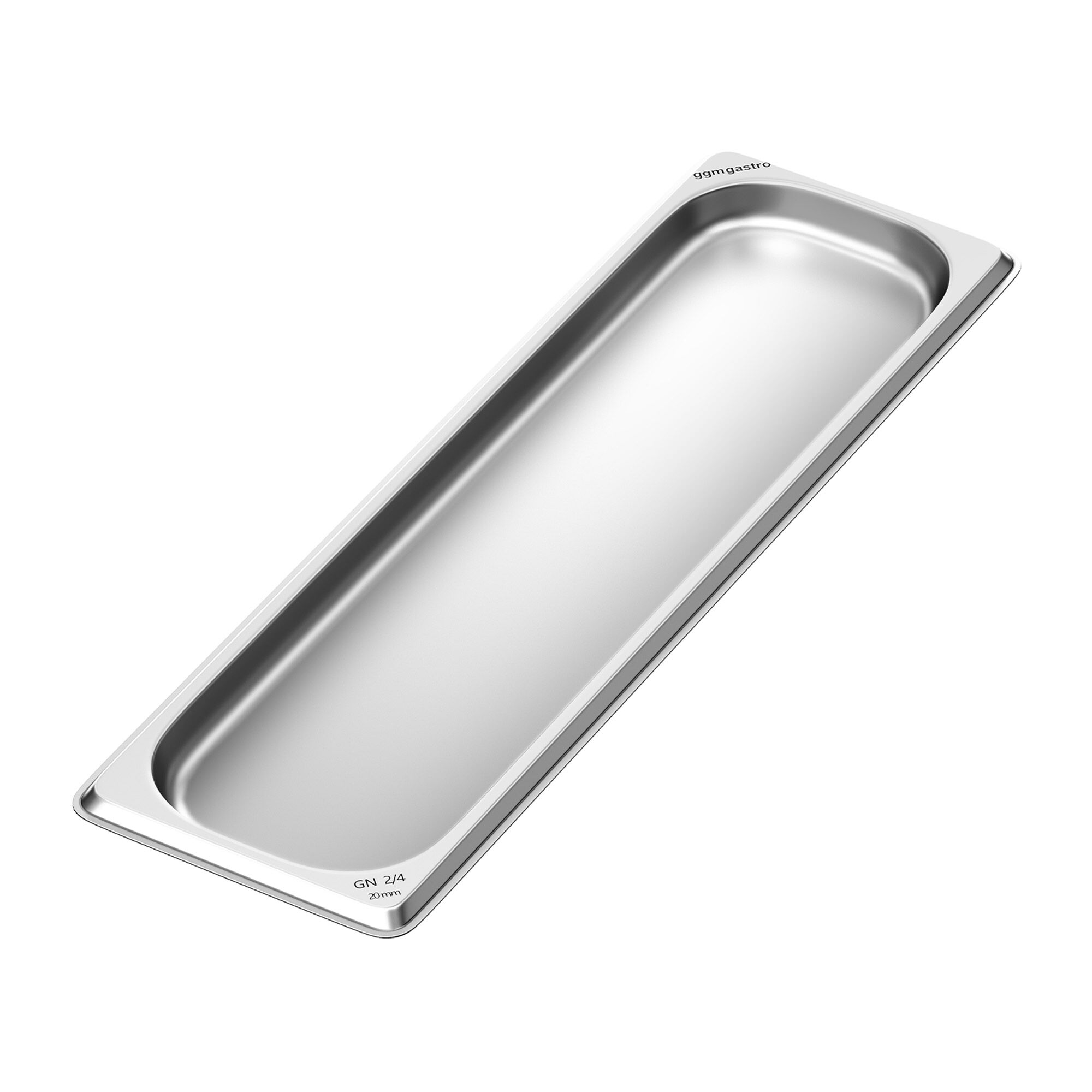 (6 Stück) Edelstahl-Behälter GN 2/4 - Höhe: 20mm