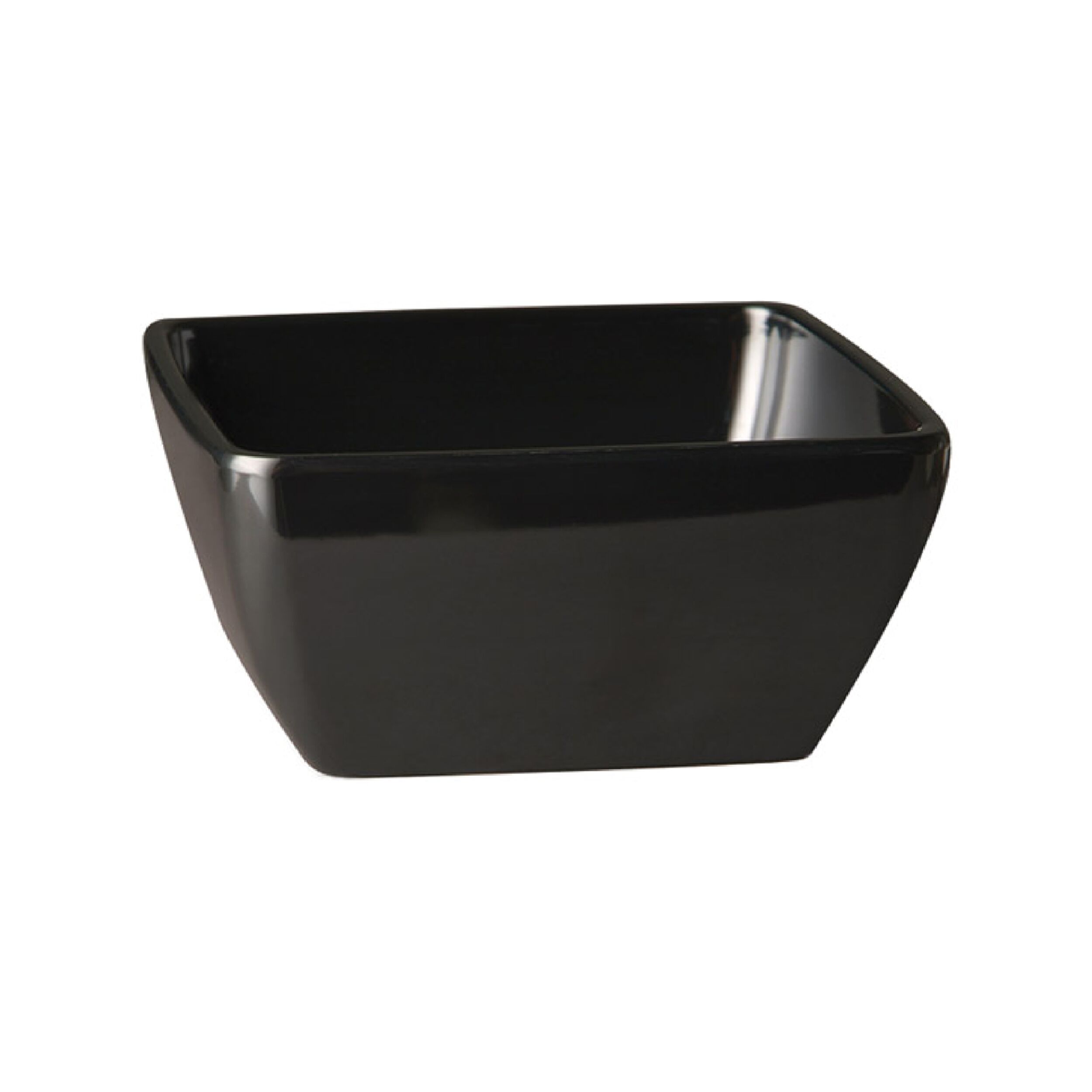 (6 pcs) Coupe - PURE COLOR - Mélamine - 1,5L - carré - 190x190mm - Profondeur : 90mm - Noir