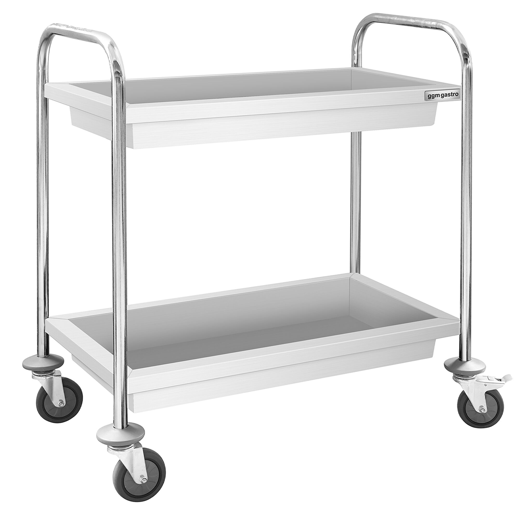 Chariot de service – 850x450 mm – avec 2 bacs