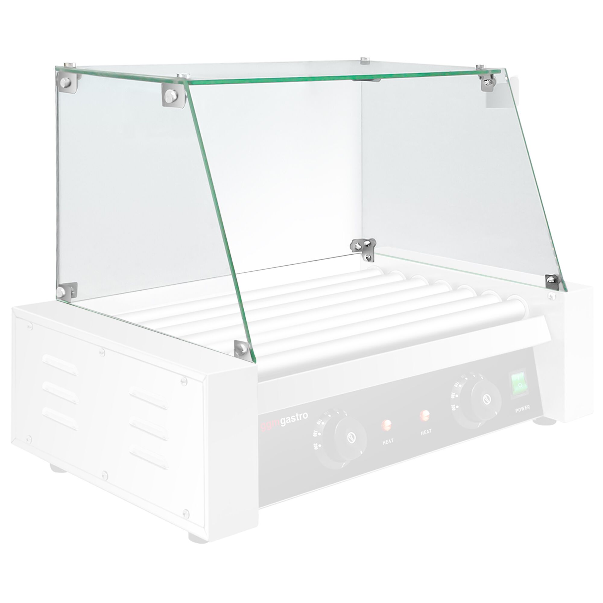 Glasaufsats för korvgrill - 460x325x250 mm - glas - transparent (klar) - passar till HDGJ7N