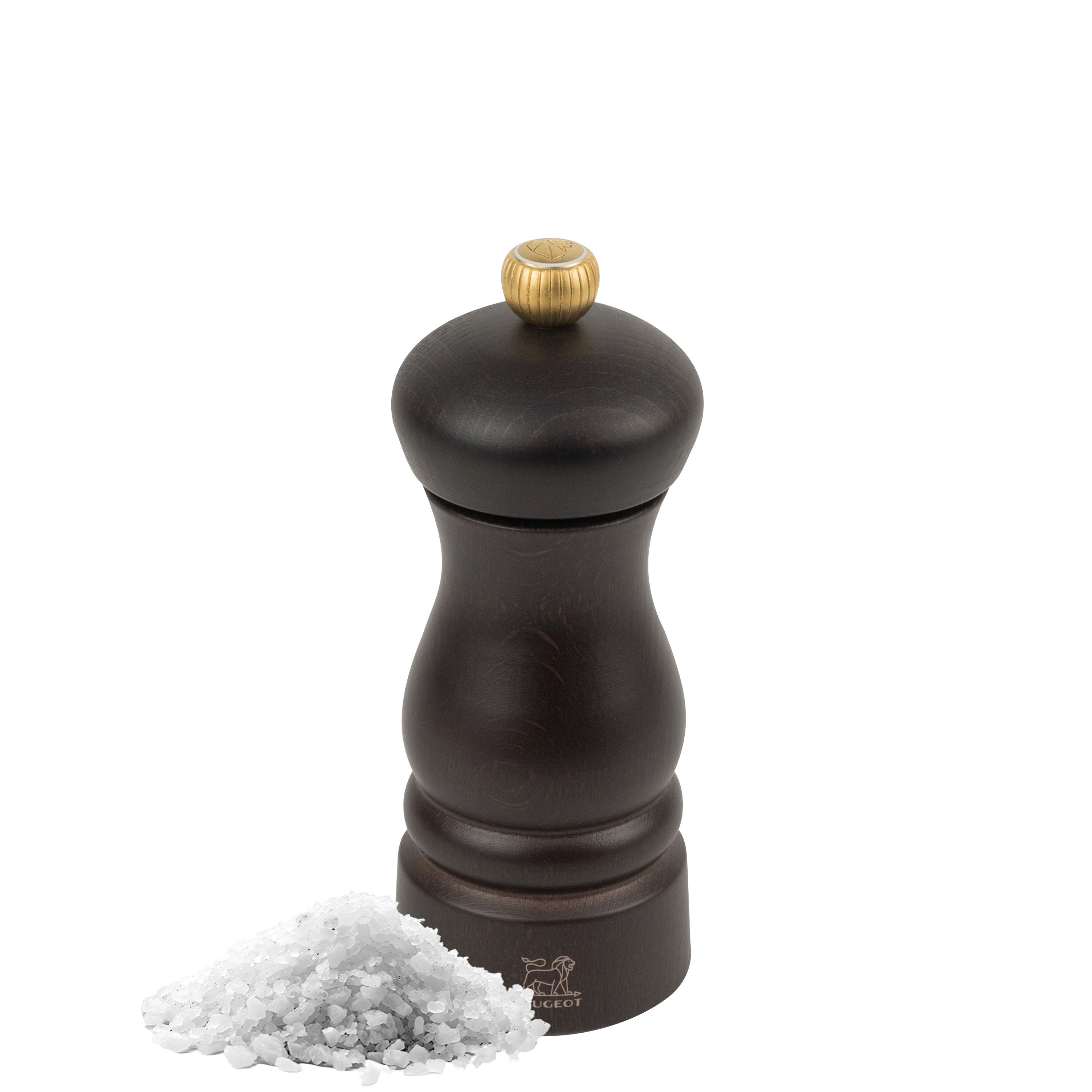(6 pièces) PEUGEOT | CLERMONT - Moulin à sel - Bois - Chocolat - Hauteur : 130 mm