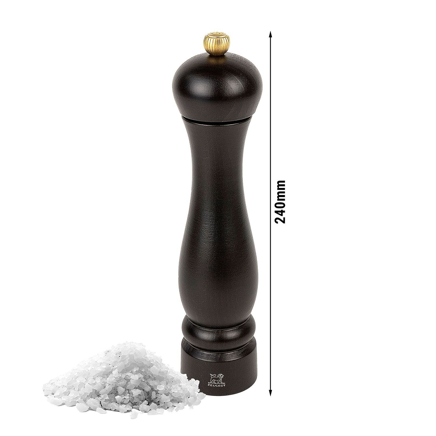 (6 pièces) PEUGEOT | CLERMONT – Moulin à sel – Bois – Chocolat – Hauteur : 240 mm