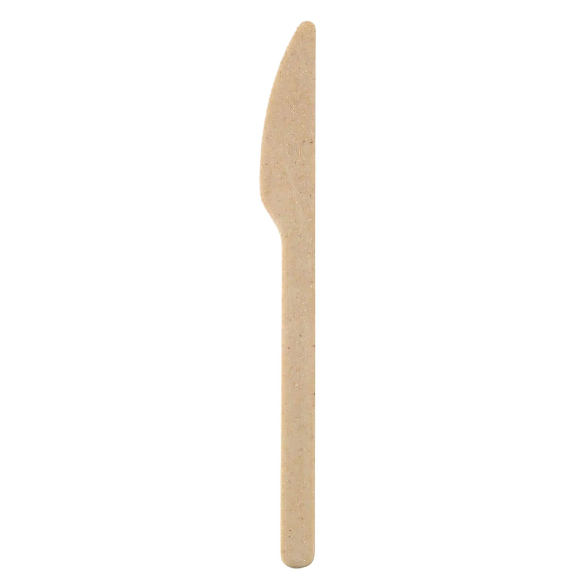 (60 pcs) Couteau réutilisable - 180mm - Naturel