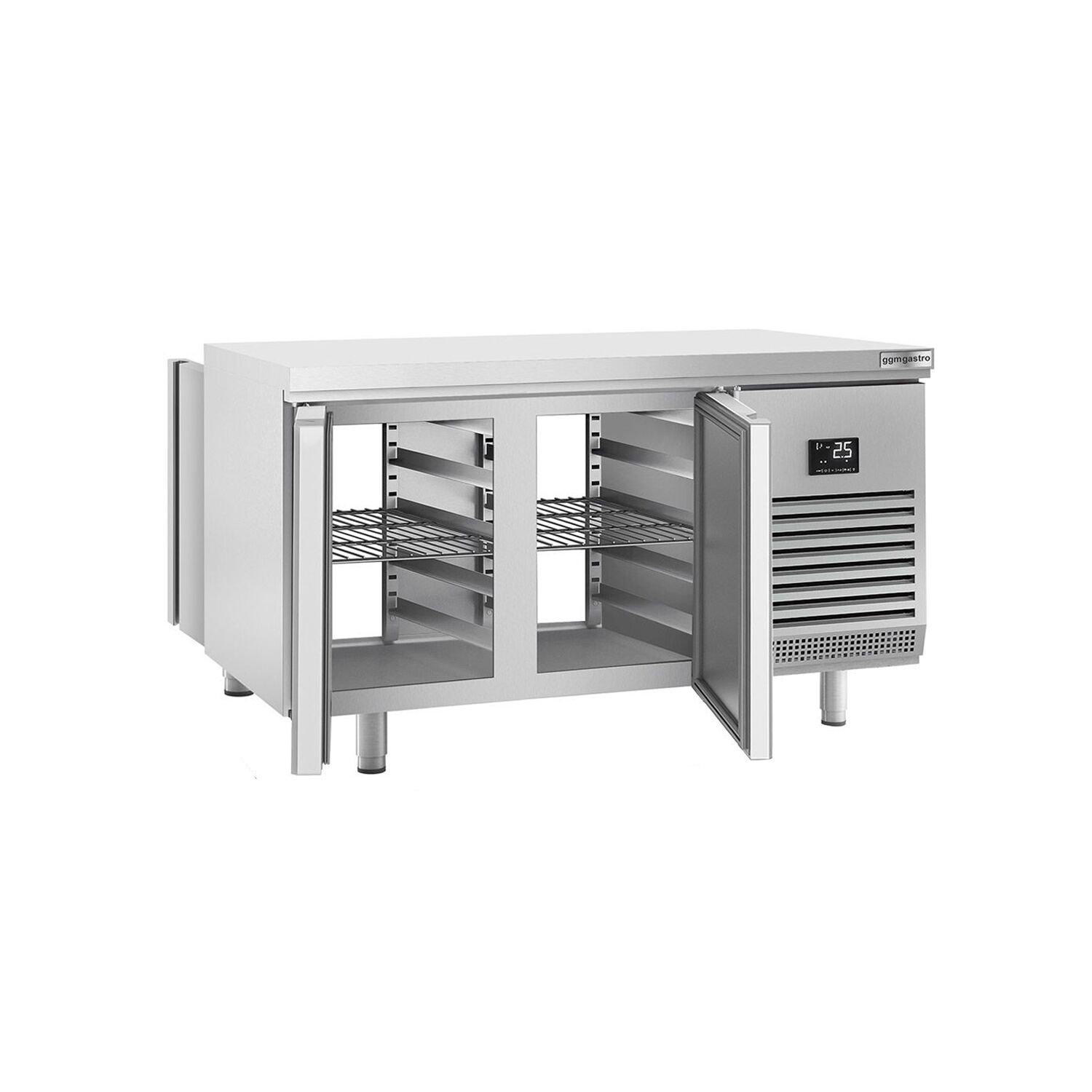 Table réfrigérée de boulangerie Premium PLUS - 1618x800 mm - avec portes des deux côtés