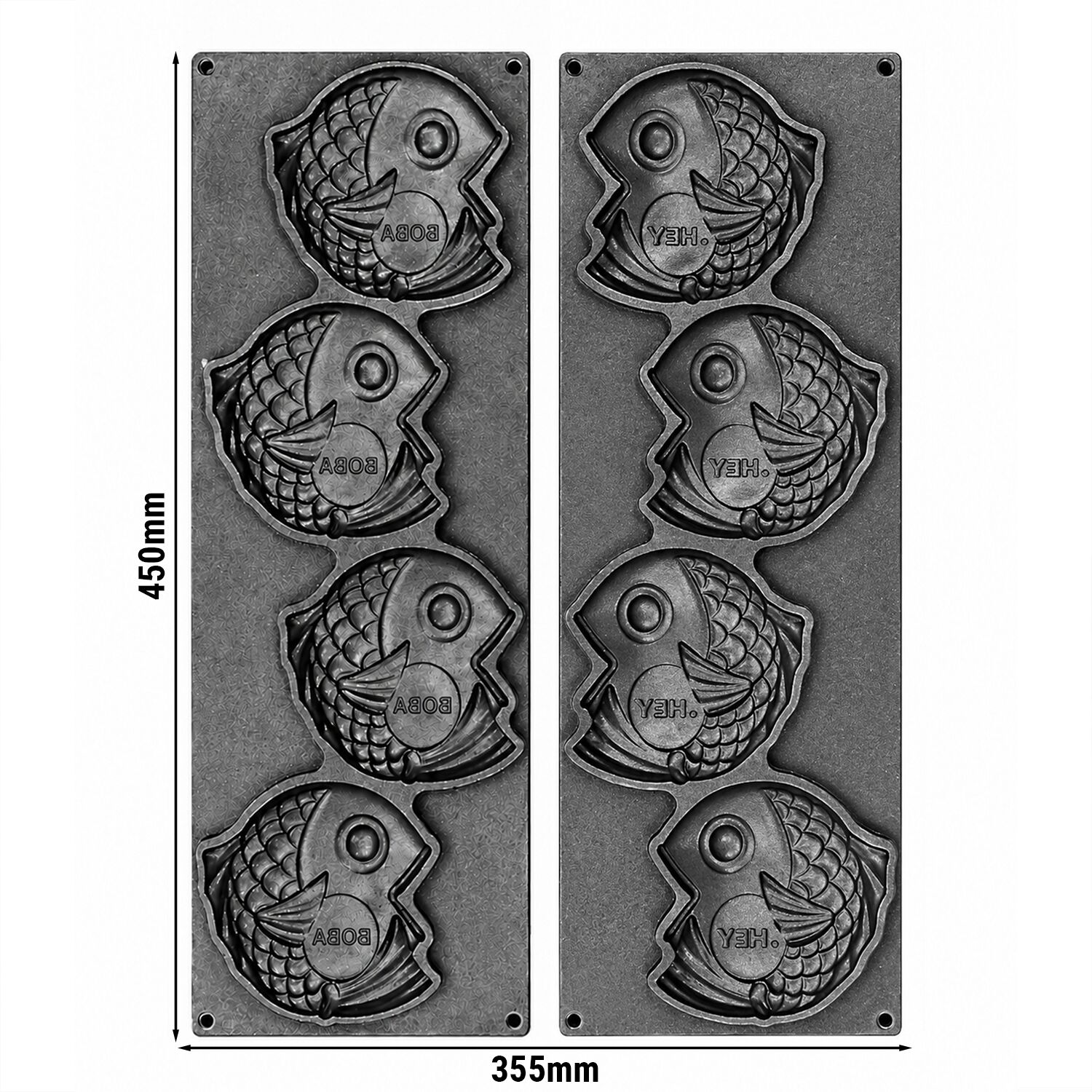 Plaques pour machine à tartelettes TMOPH - Forme : 4x poisson Tayaki
