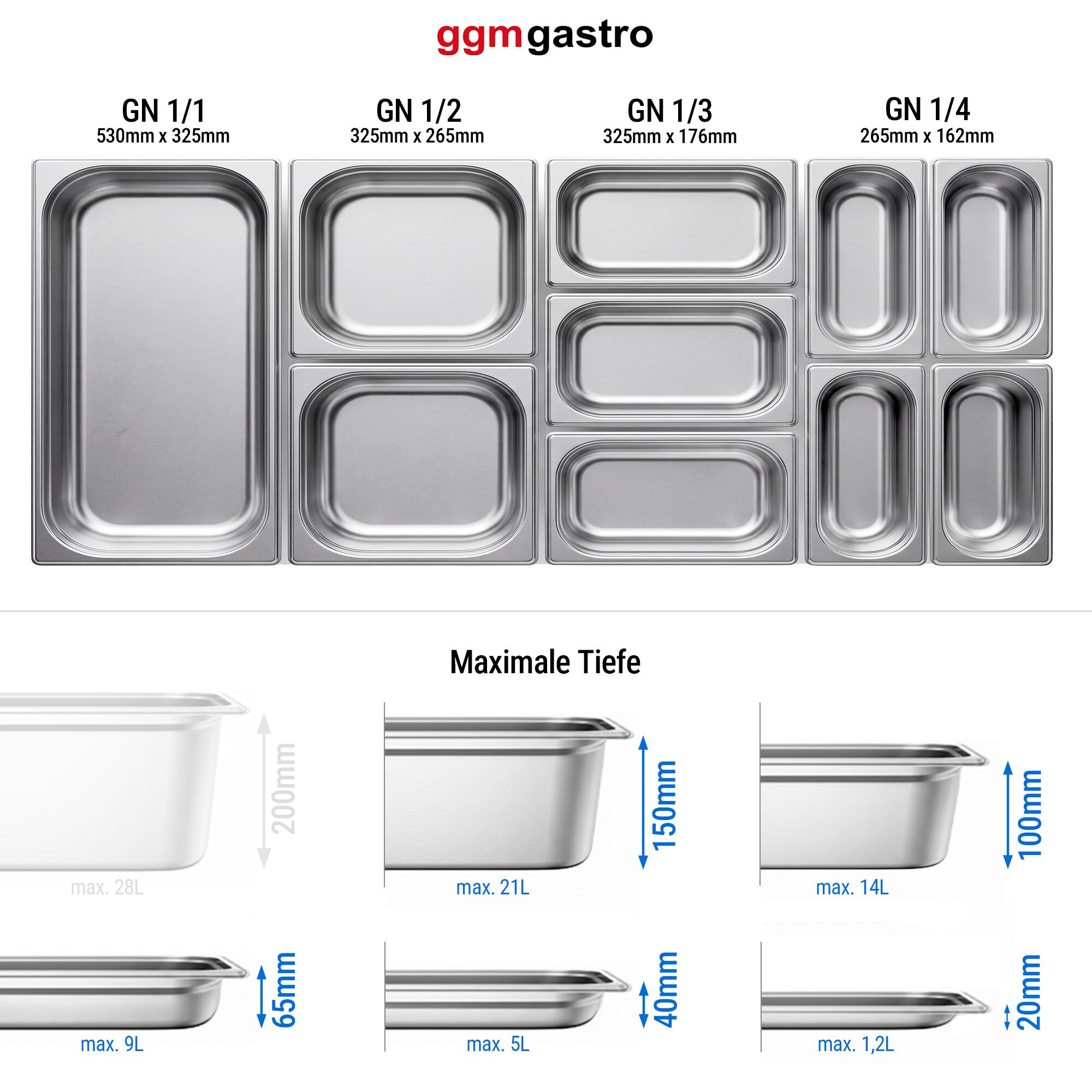 Base refrigerata [+2°/+8°C] - 1230mm - 2 cassetti - 6x GN 1/1