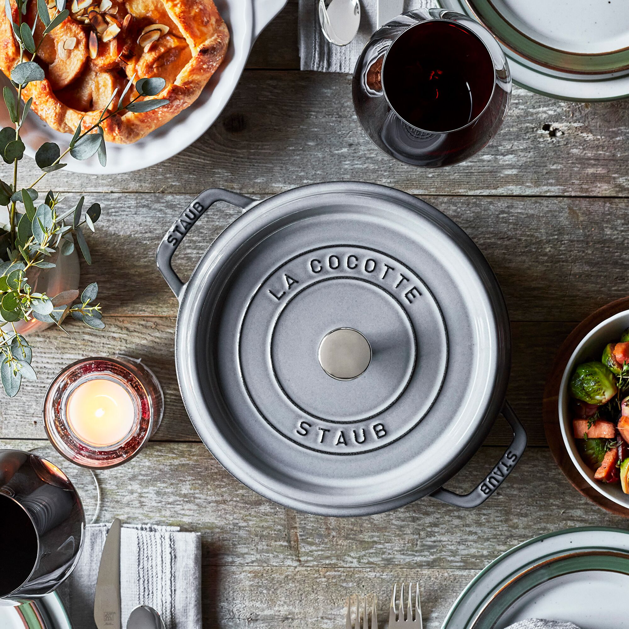 STAUB | LA COCOTTE - Cocotte - Ø 180mm - Gjutjärn - Grafitgrå